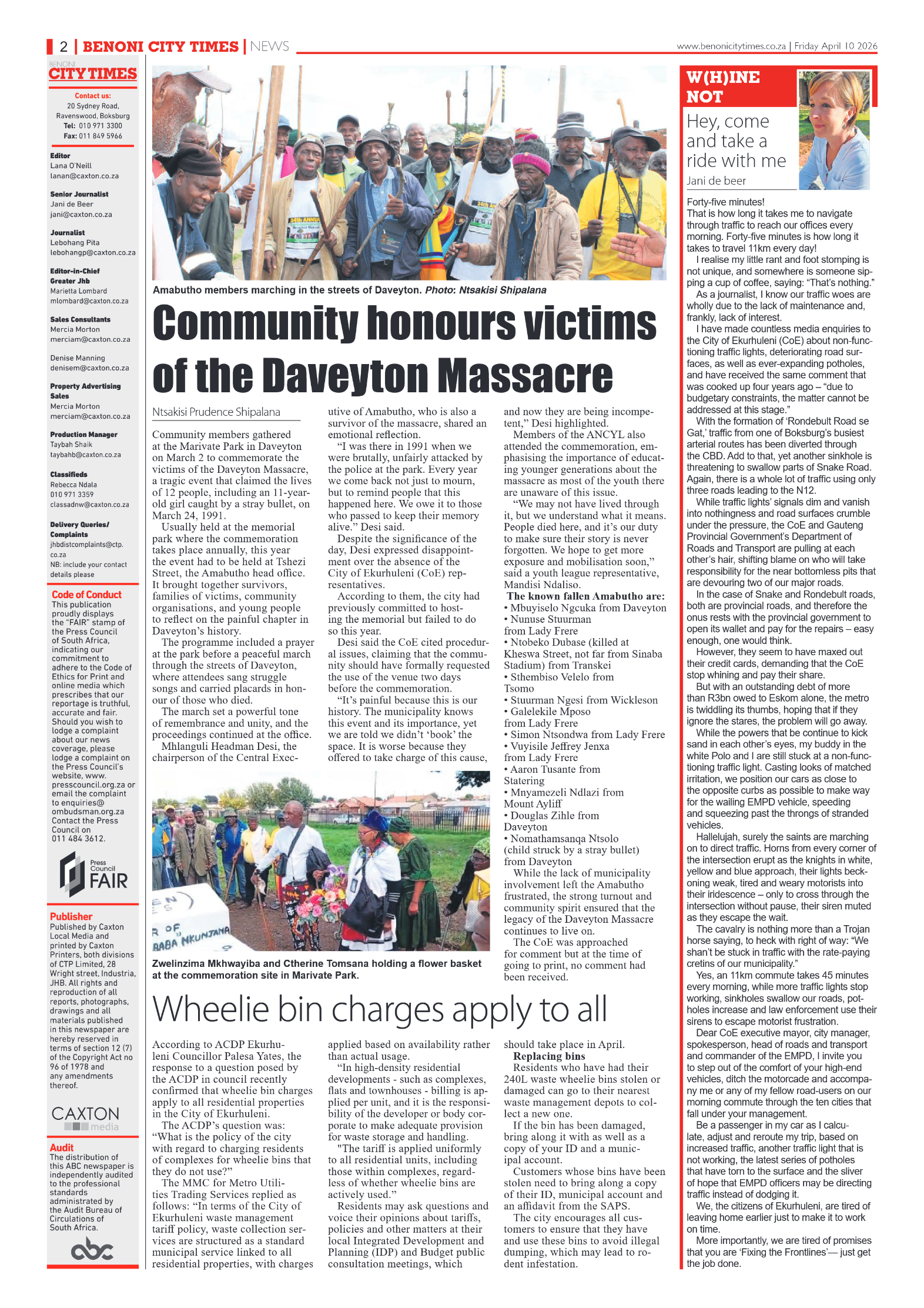 Benoni City Times 10 April 2026 page 4