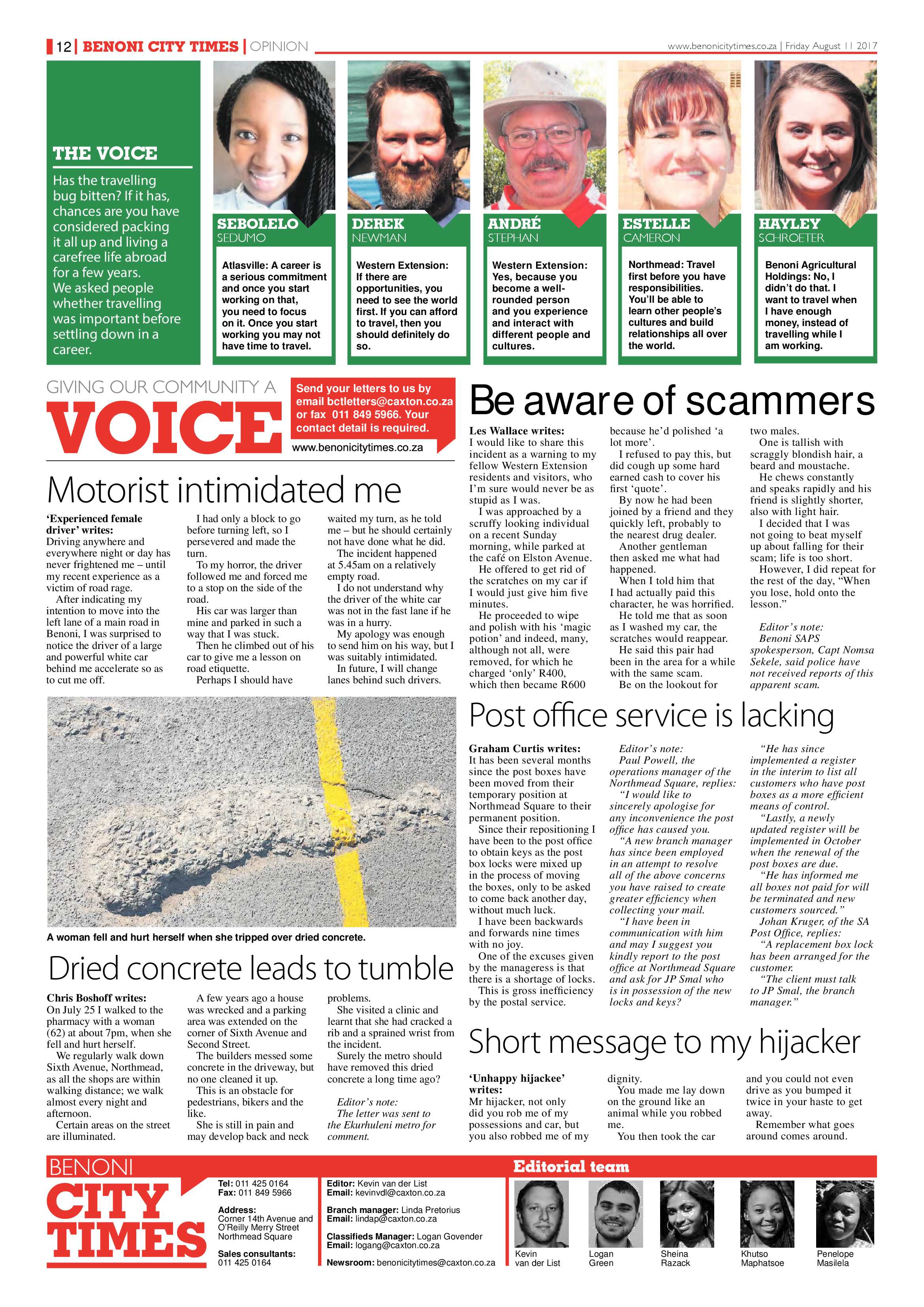 Benoni City Times 10 August 2017 page 12
