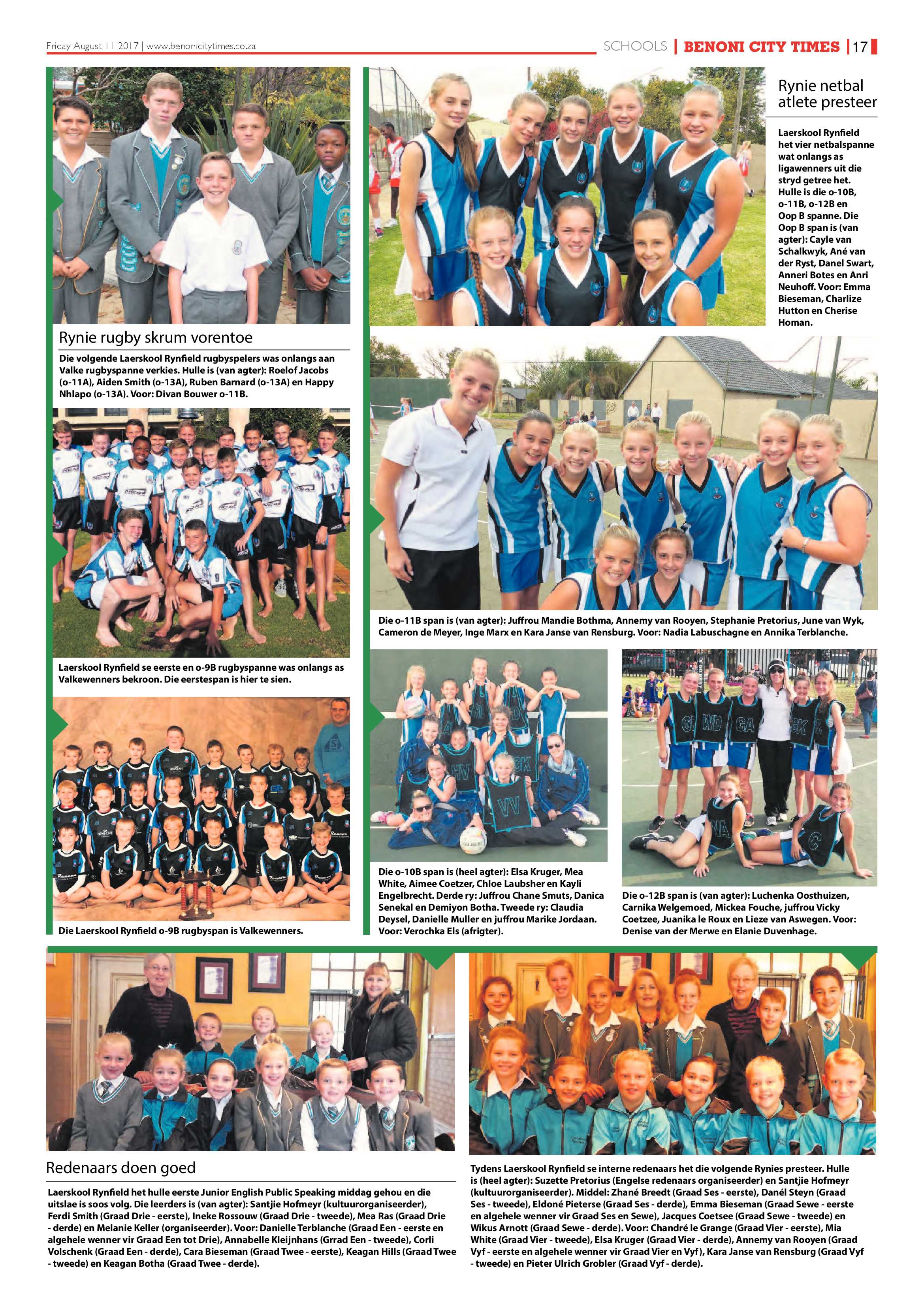 Benoni City Times 10 August 2017 page 17