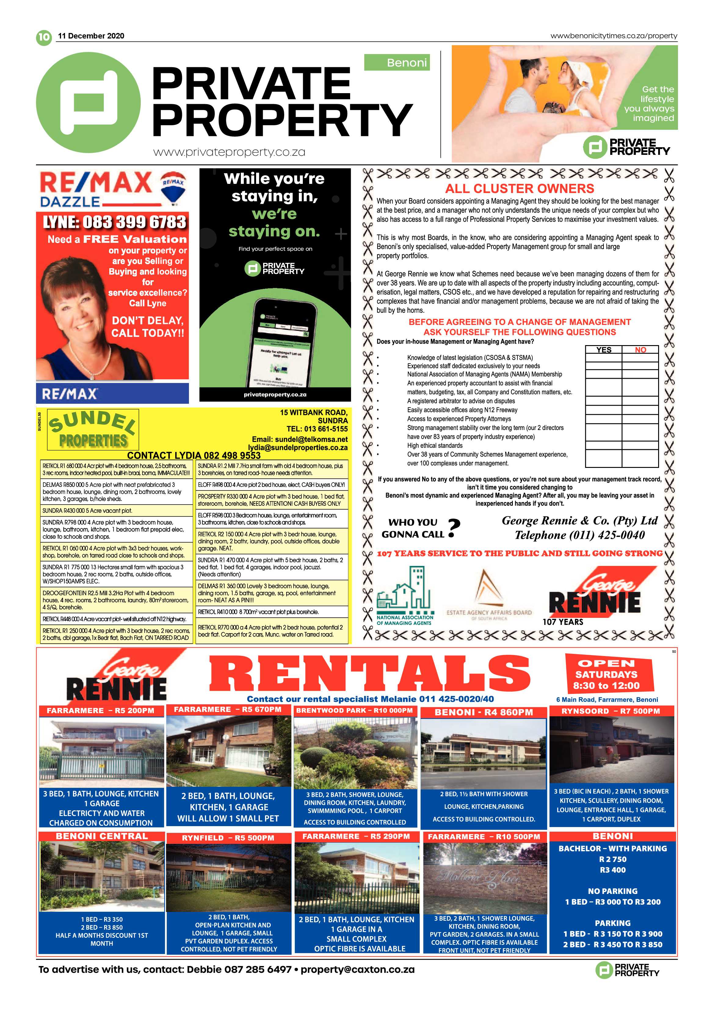 Benoni City Times 10 December 2020 page 10