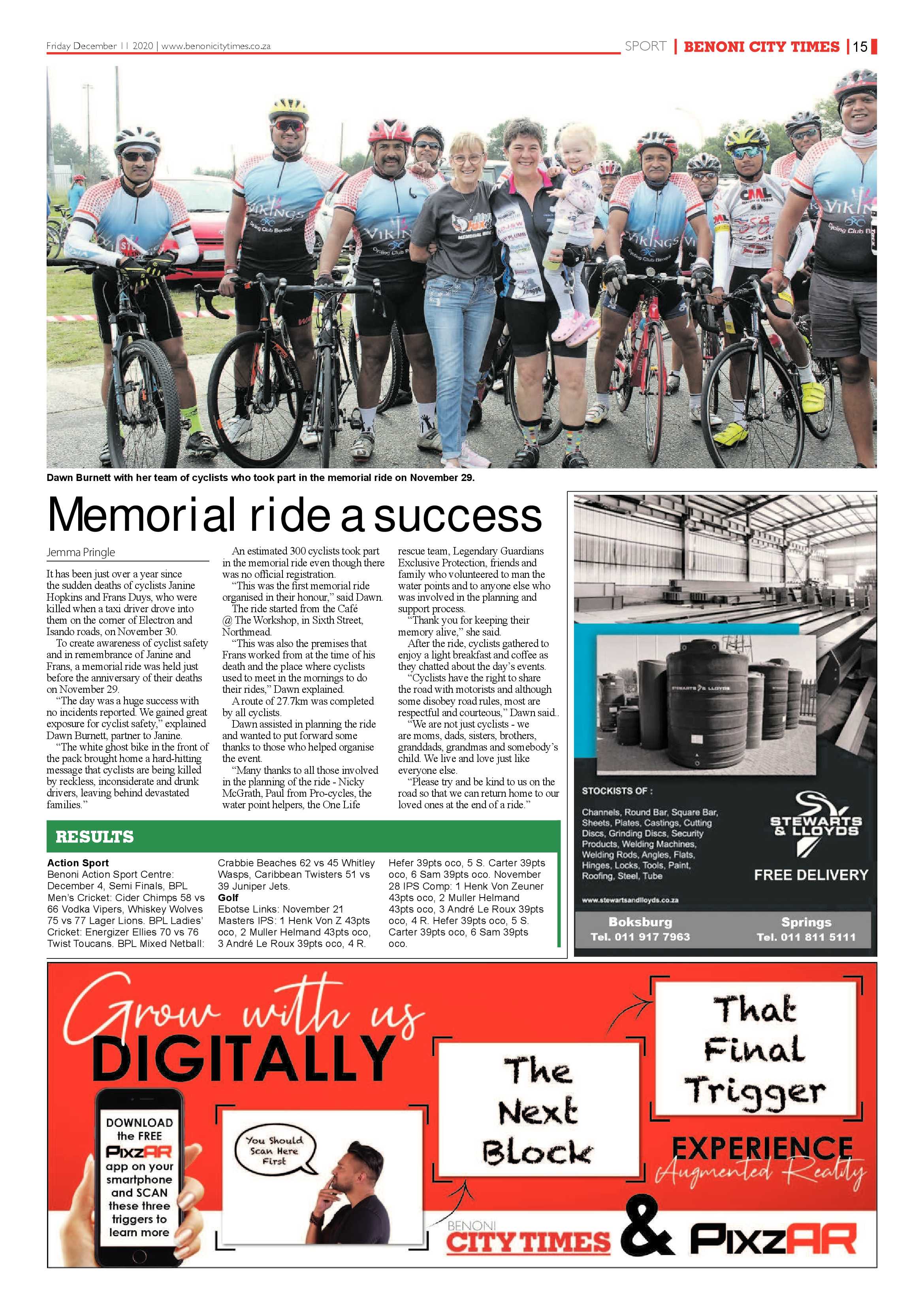 Benoni City Times 10 December 2020 page 15