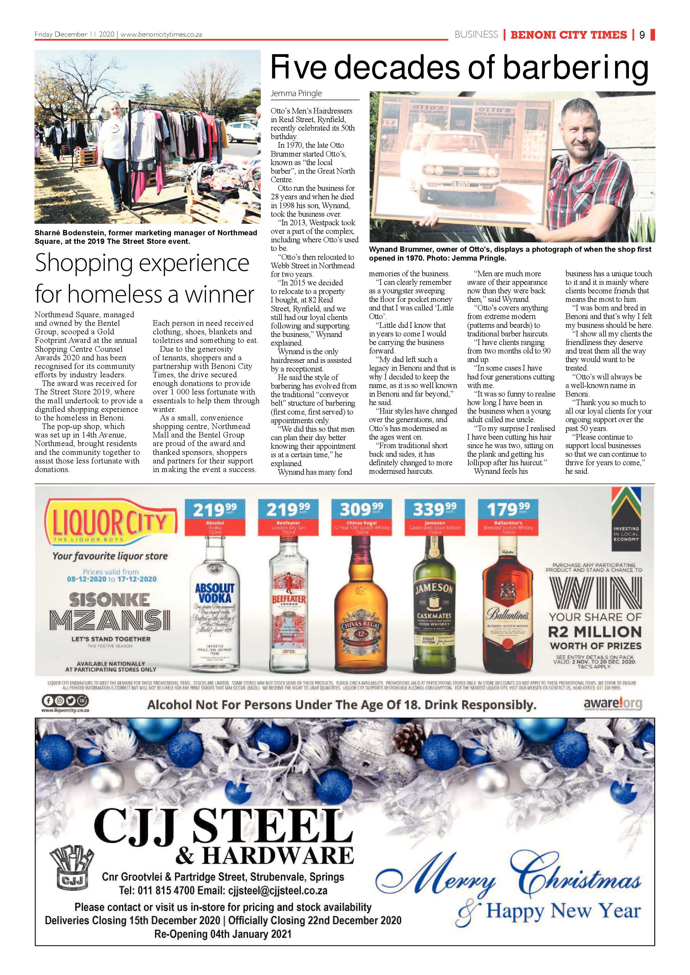 Benoni City Times 10 December 2020 page 9