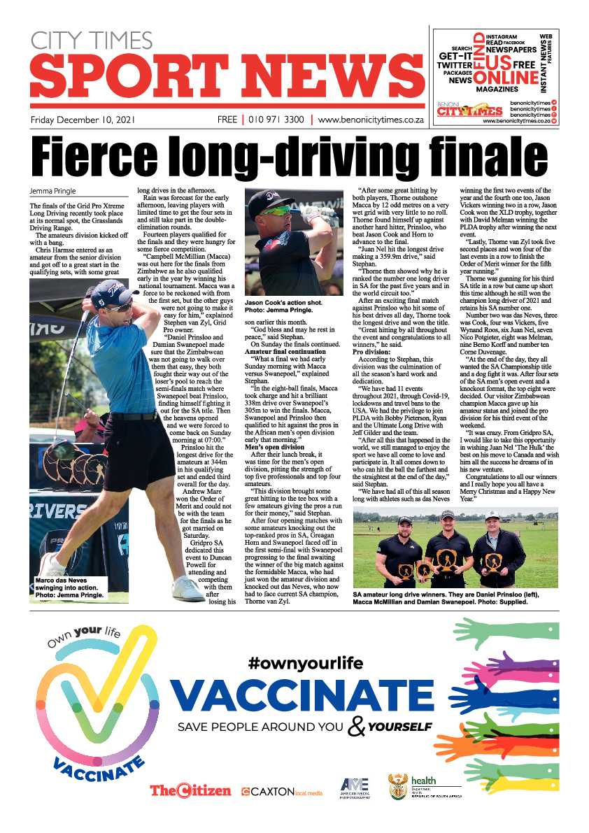 Benoni City Times 10 December 2021 page 12