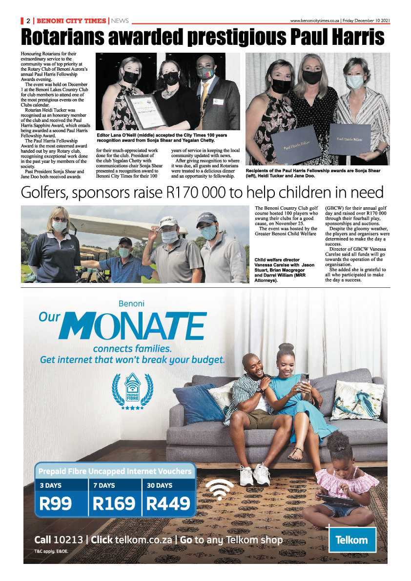 Benoni City Times 10 December 2021 page 2