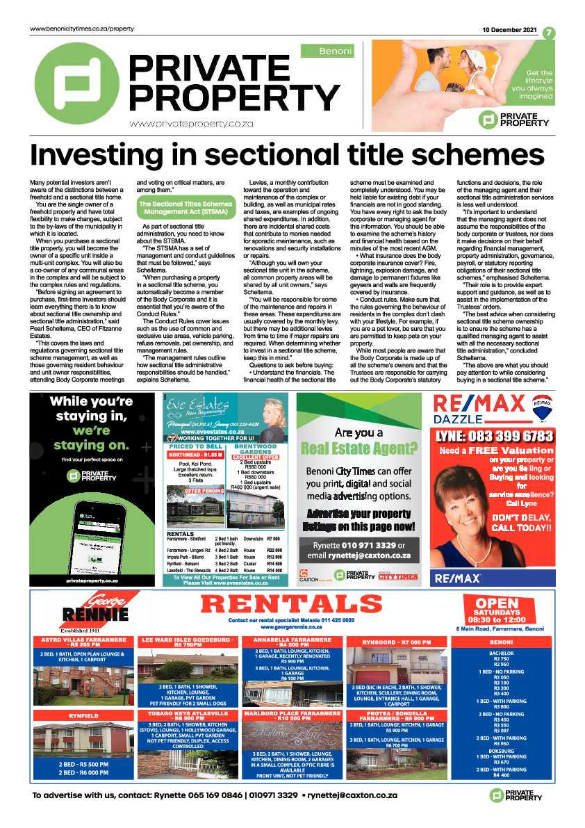 Benoni City Times 10 December 2021 page 7