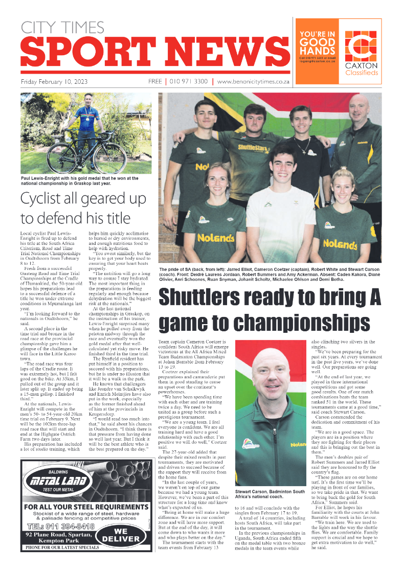 Benoni City Times 10 February 2023 page 16