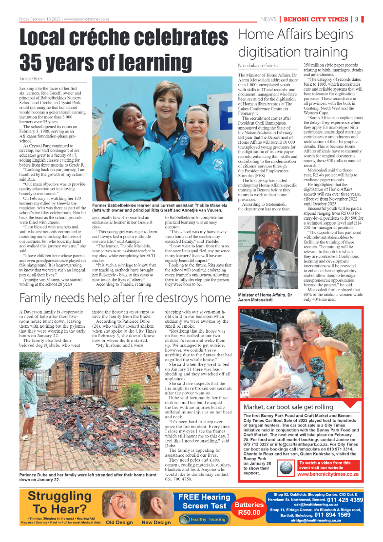 Benoni City Times 10 February 2023 page 3