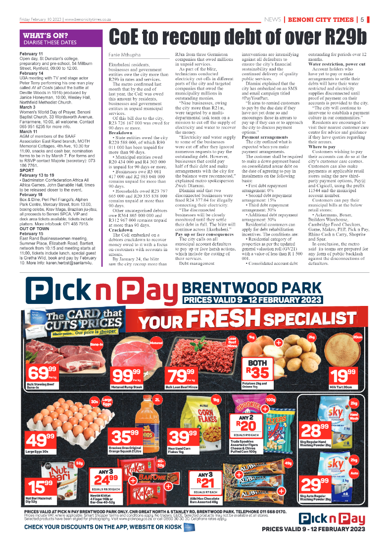 Benoni City Times 10 February 2023 page 5