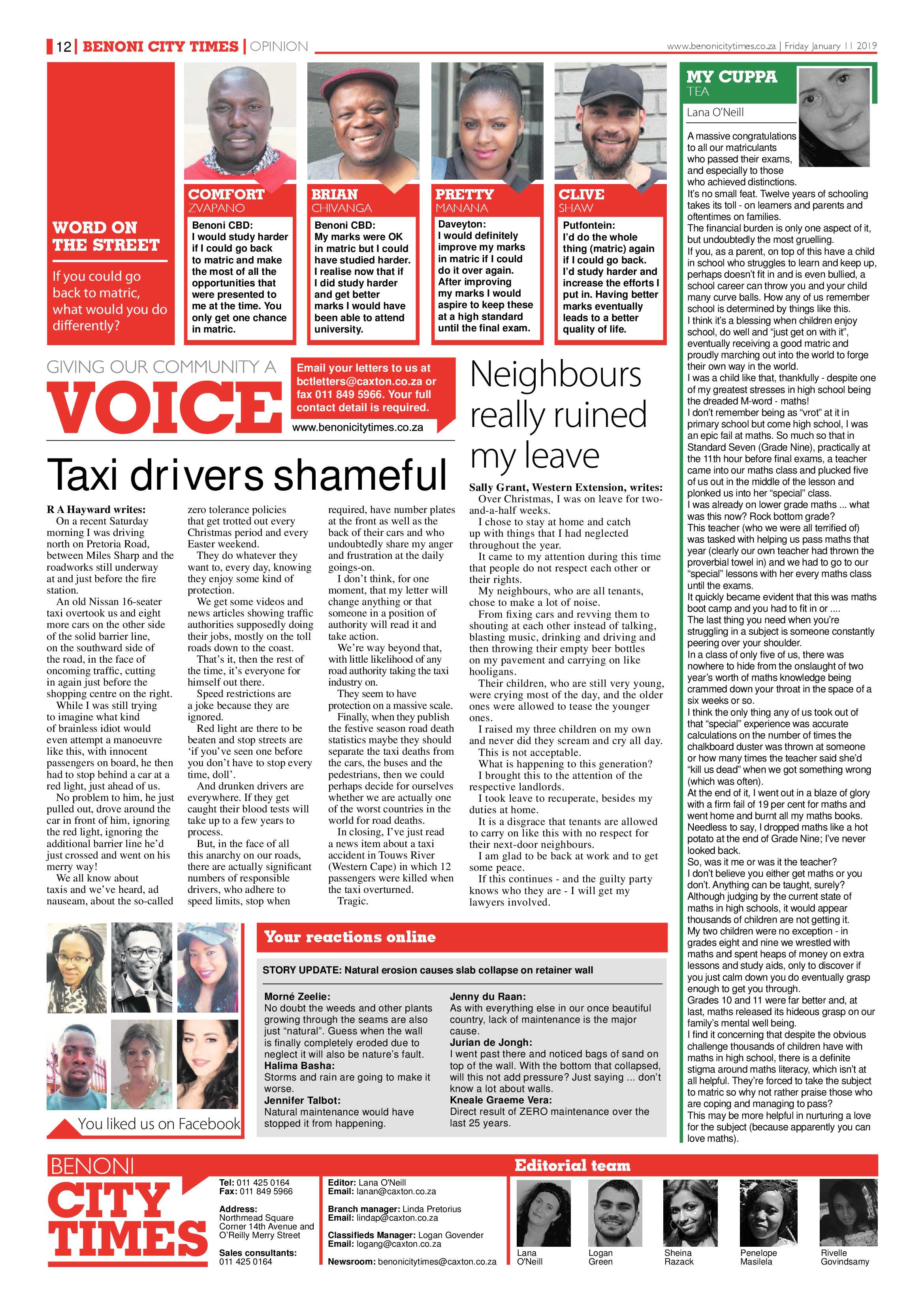 Benoni City Times 10 January 2019 page 12