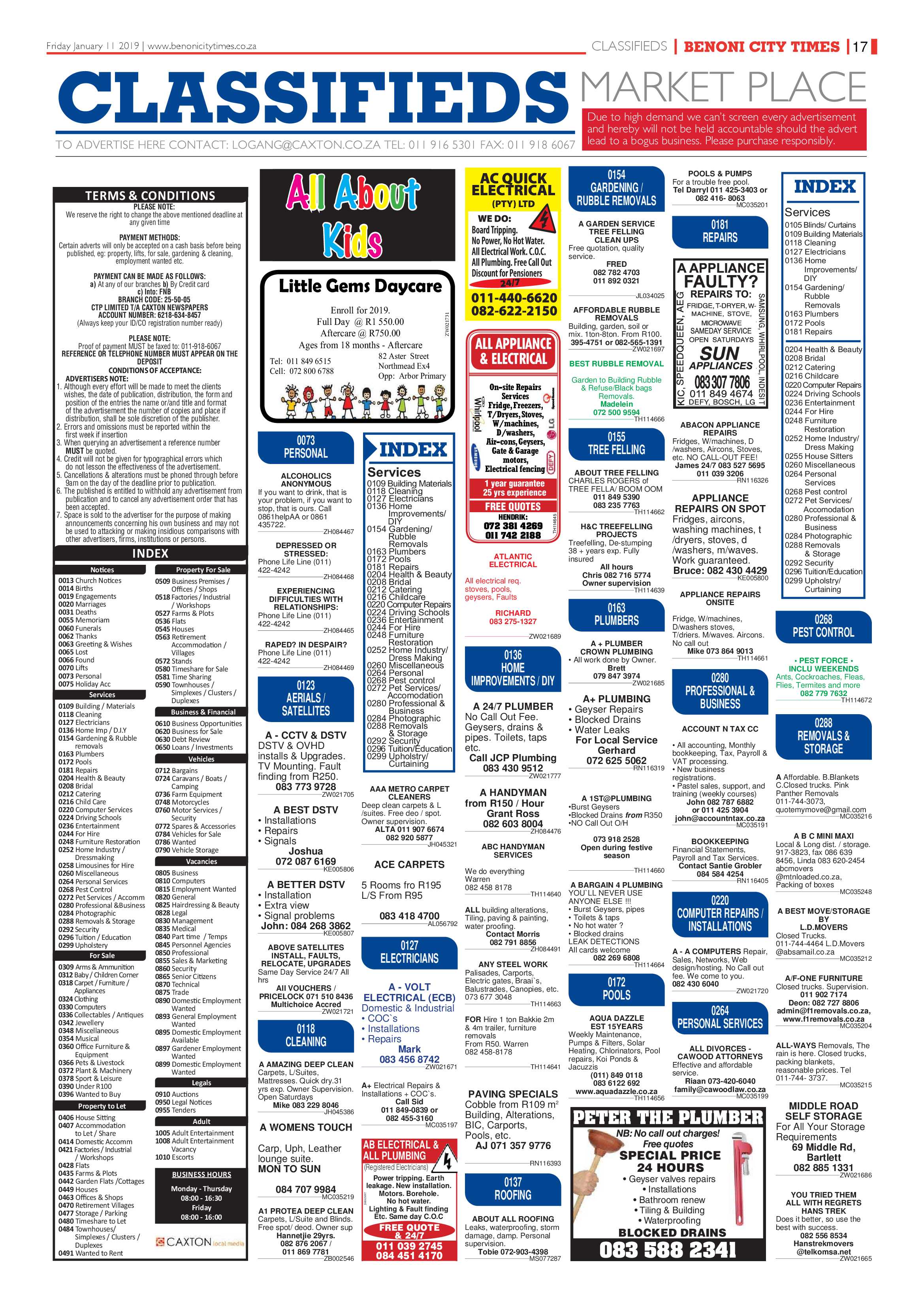 Benoni City Times 10 January 2019 page 17