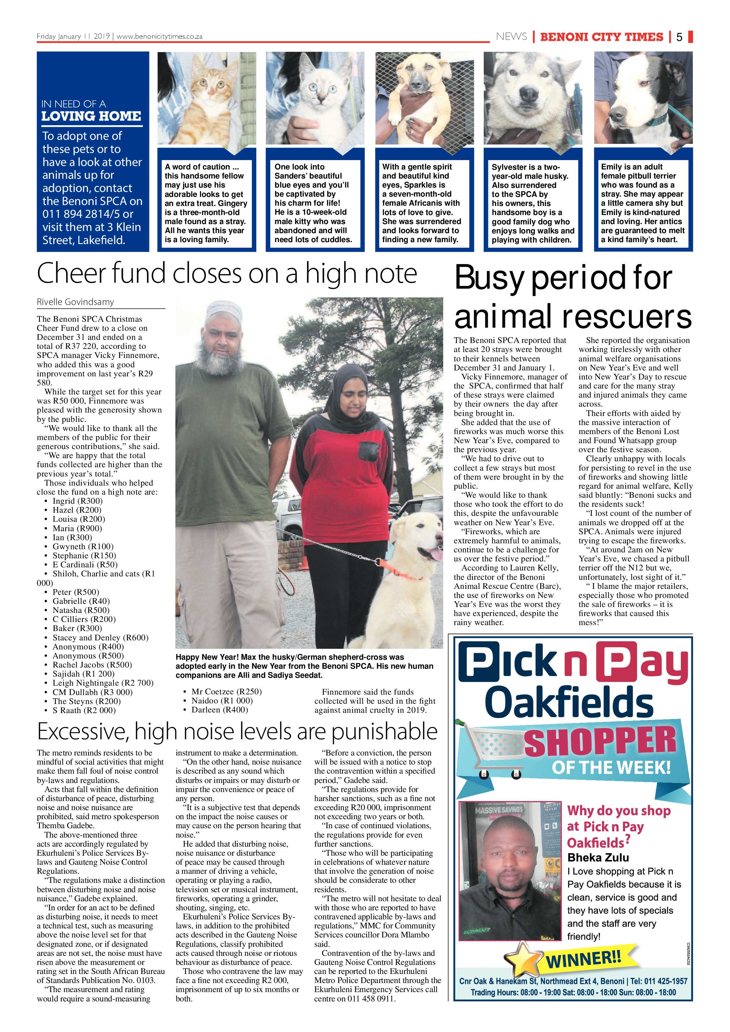 Benoni City Times 10 January 2019 page 5