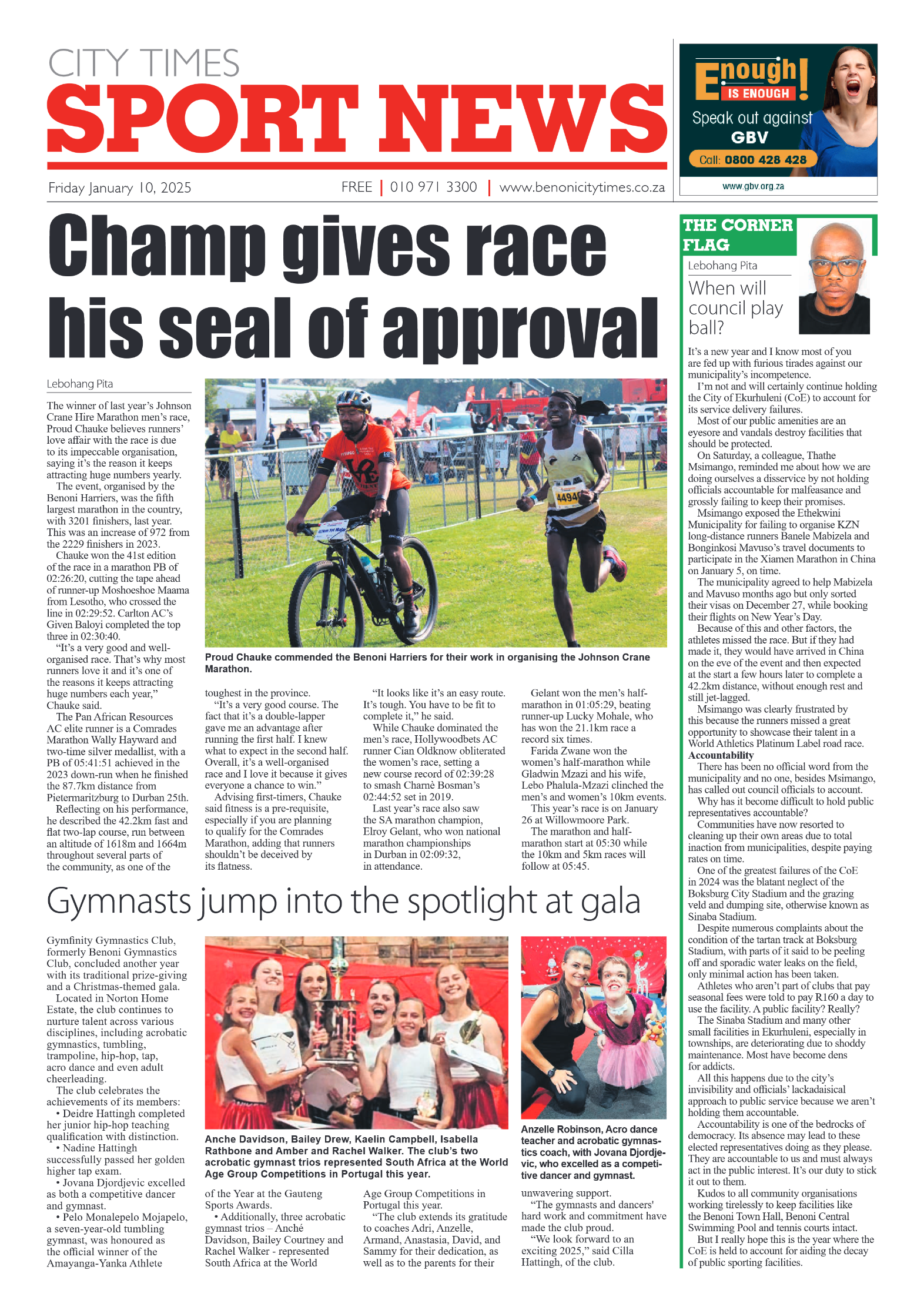 Benoni City Times 10 January 2025 page 8