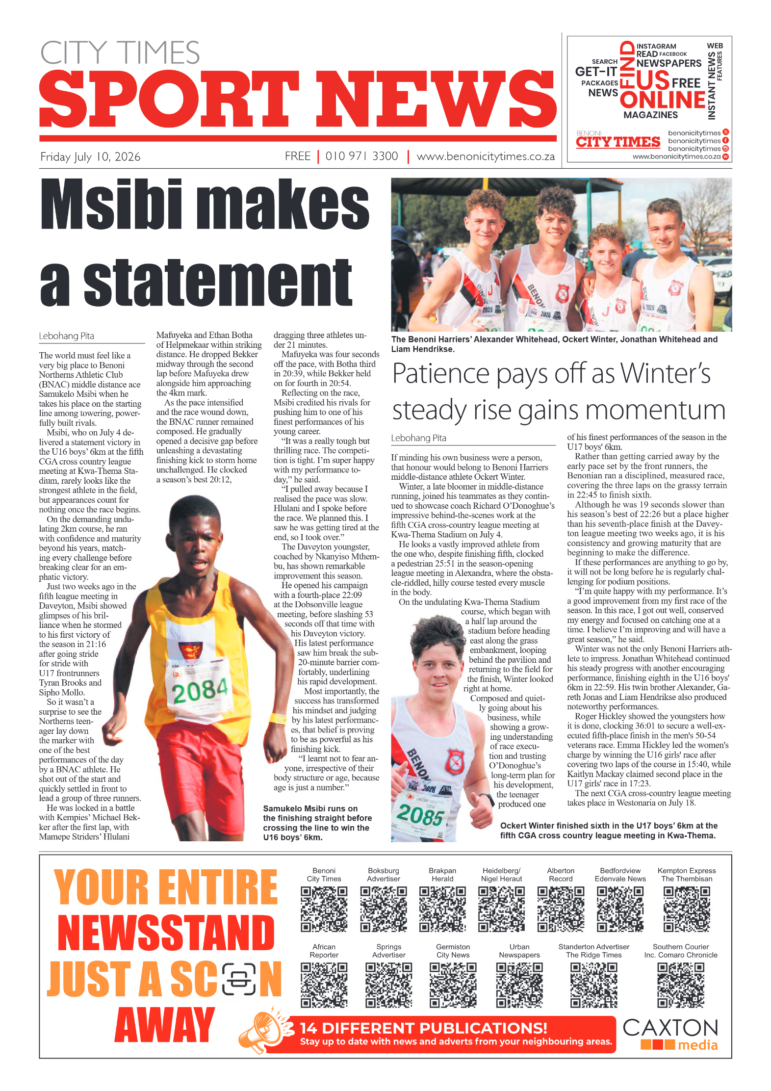 Benoni City Times 10 July 2026 page 10