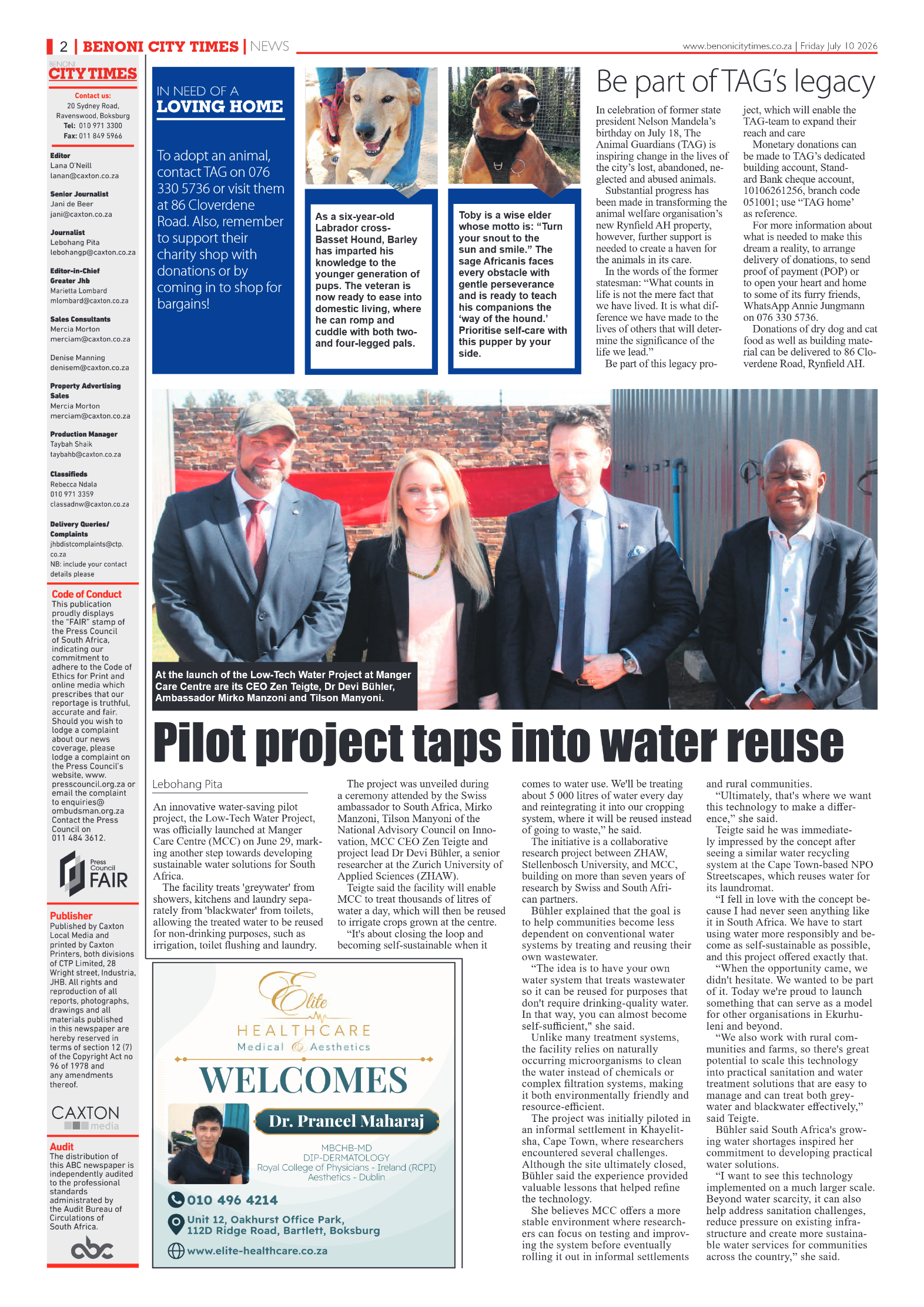 Benoni City Times 10 July 2026 page 4