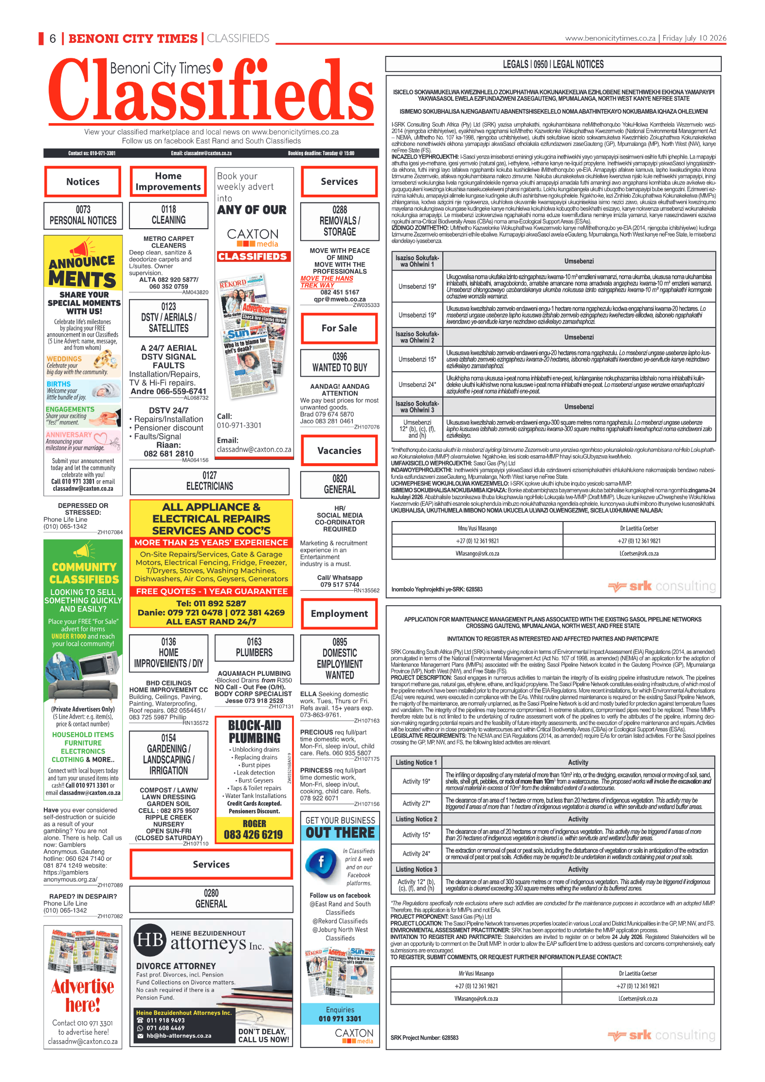 Benoni City Times 10 July 2026 page 8