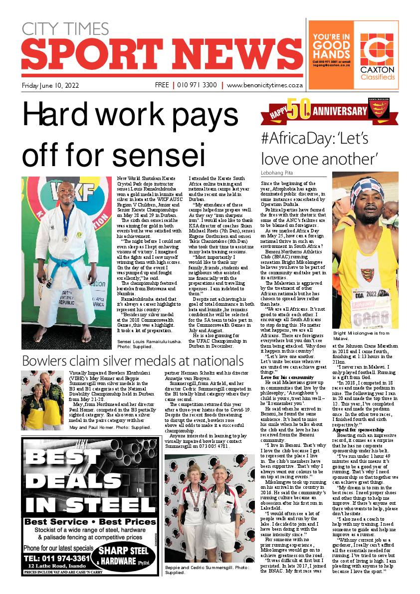 Benoni City Times 10 June 2022 page 12