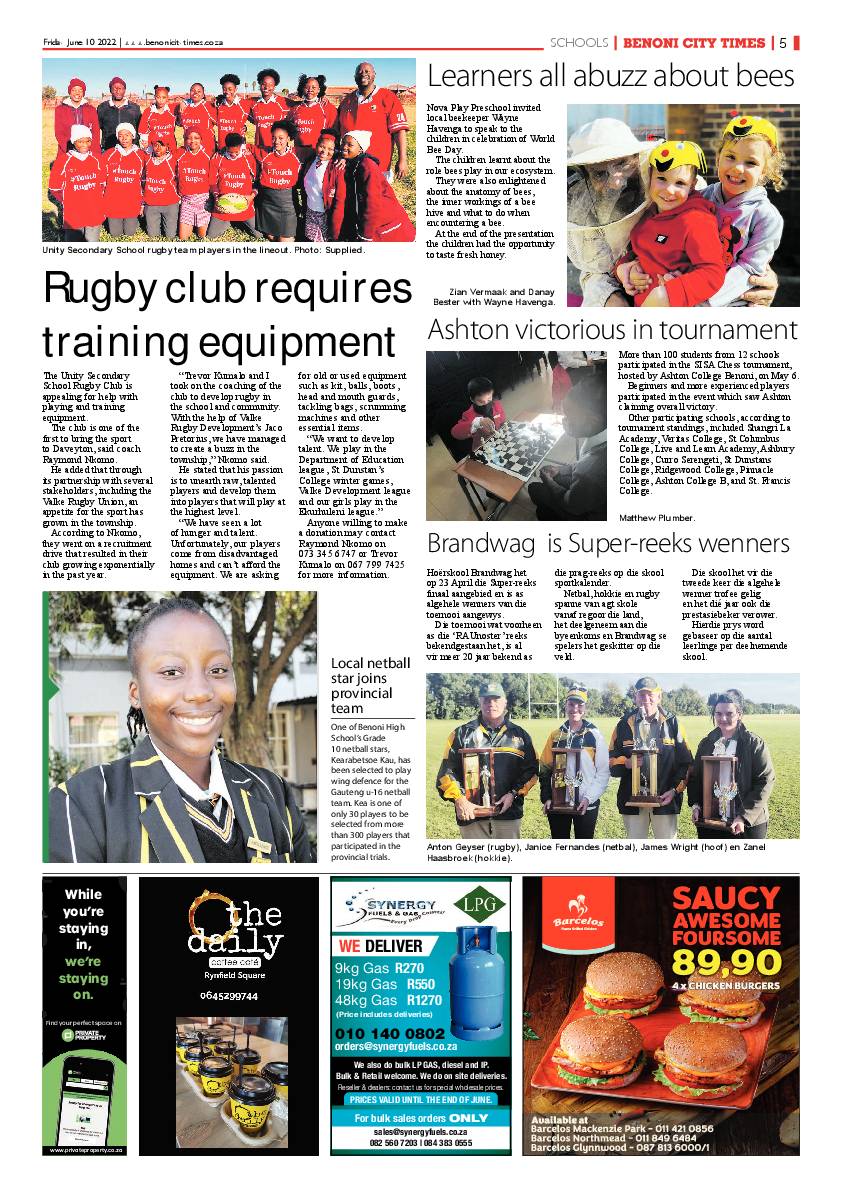 Benoni City Times 10 June 2022 page 5