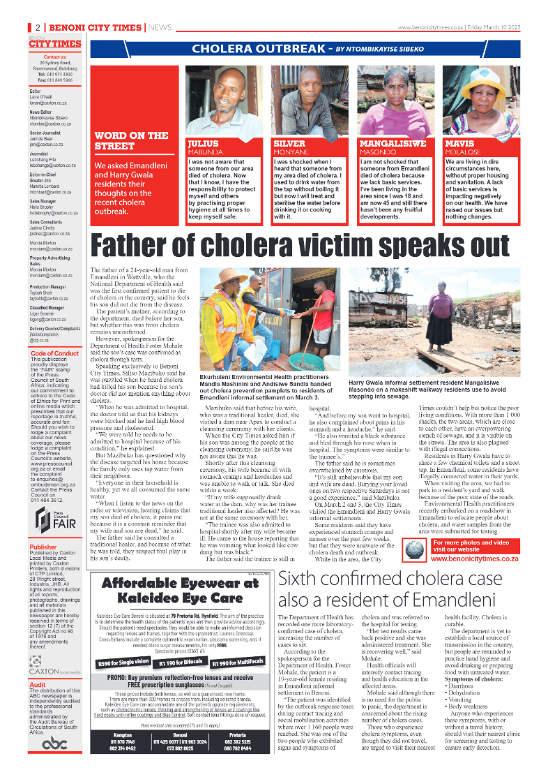 Benoni City Times 10 March 2023 page 2