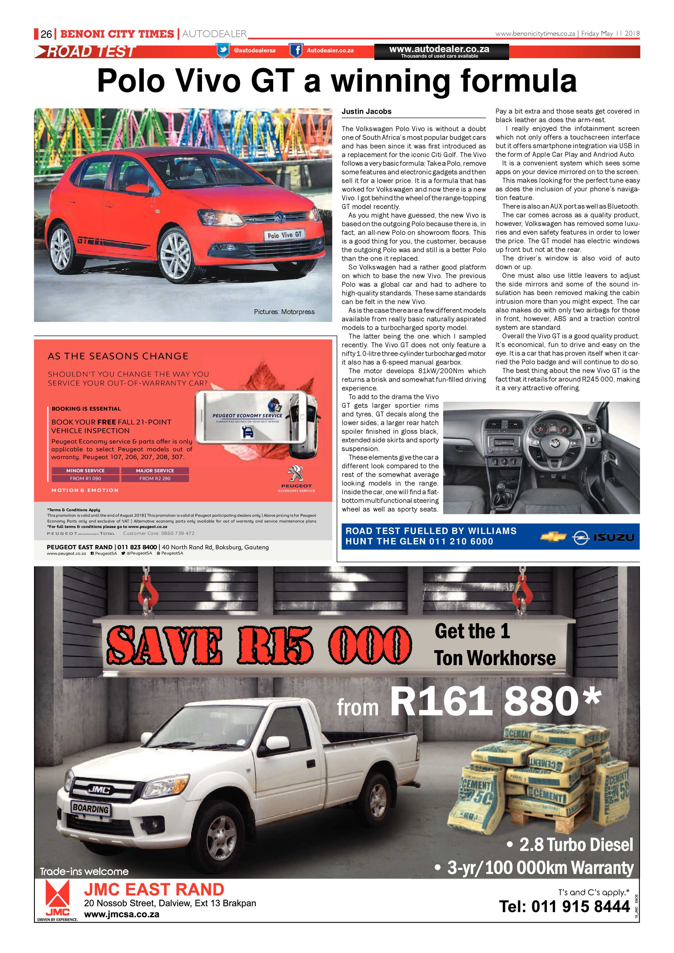 Benoni City Times 10 May 2018 page 26