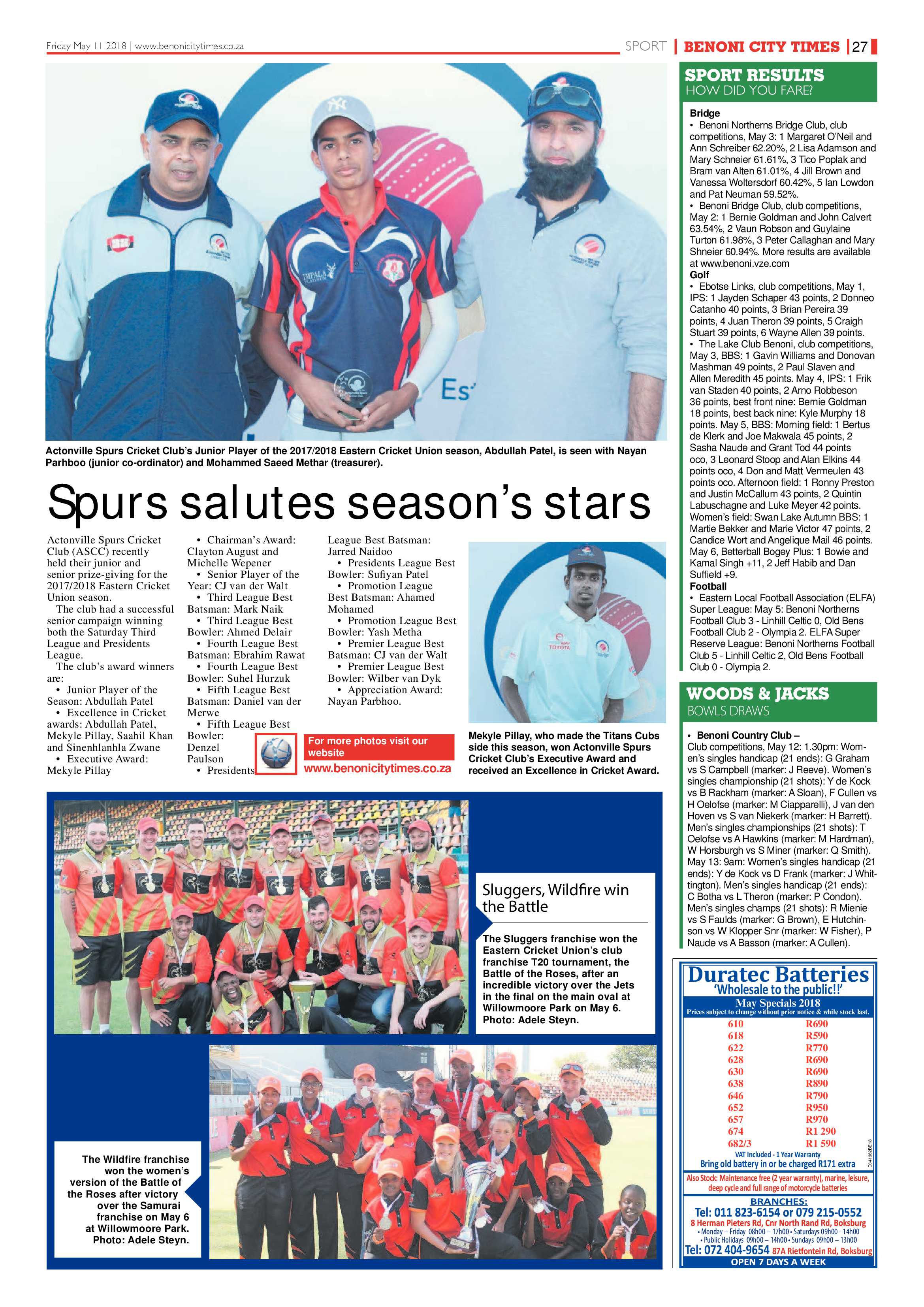 Benoni City Times 10 May 2018 page 27