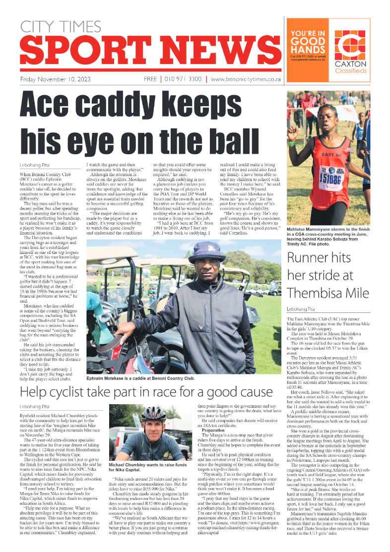 Benoni City Times 10 November 2023 page 12