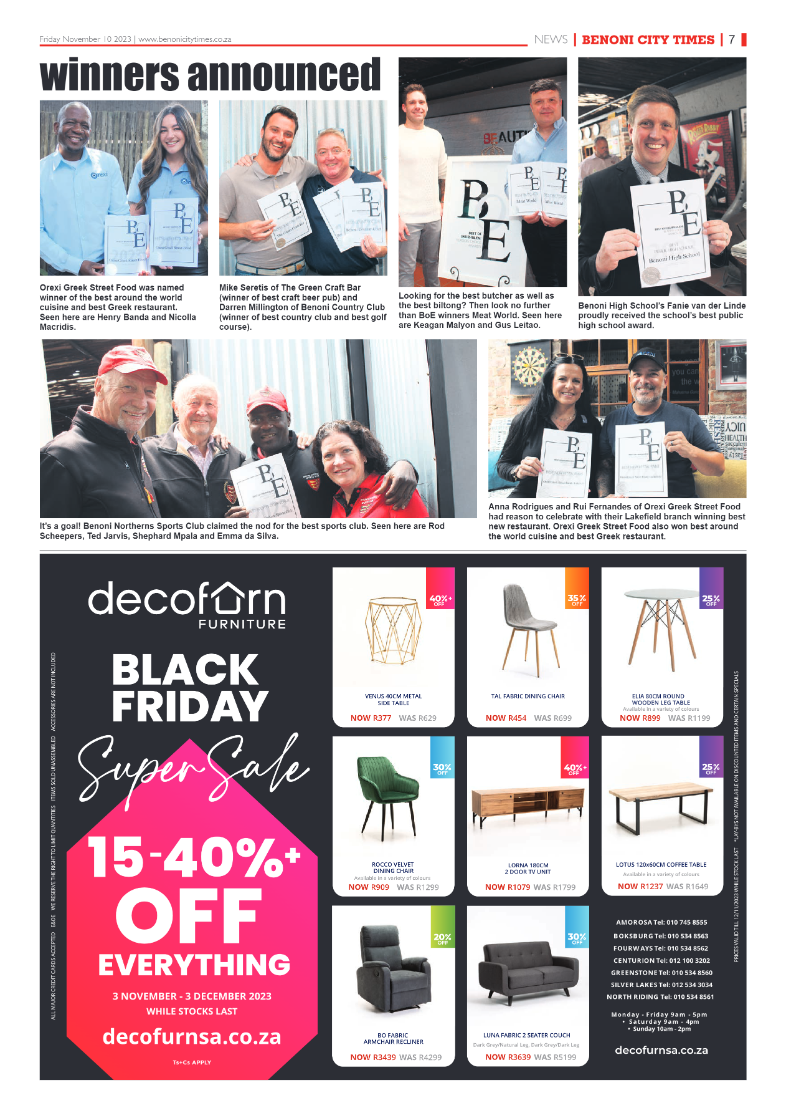 Benoni City Times 10 November 2023 page 7