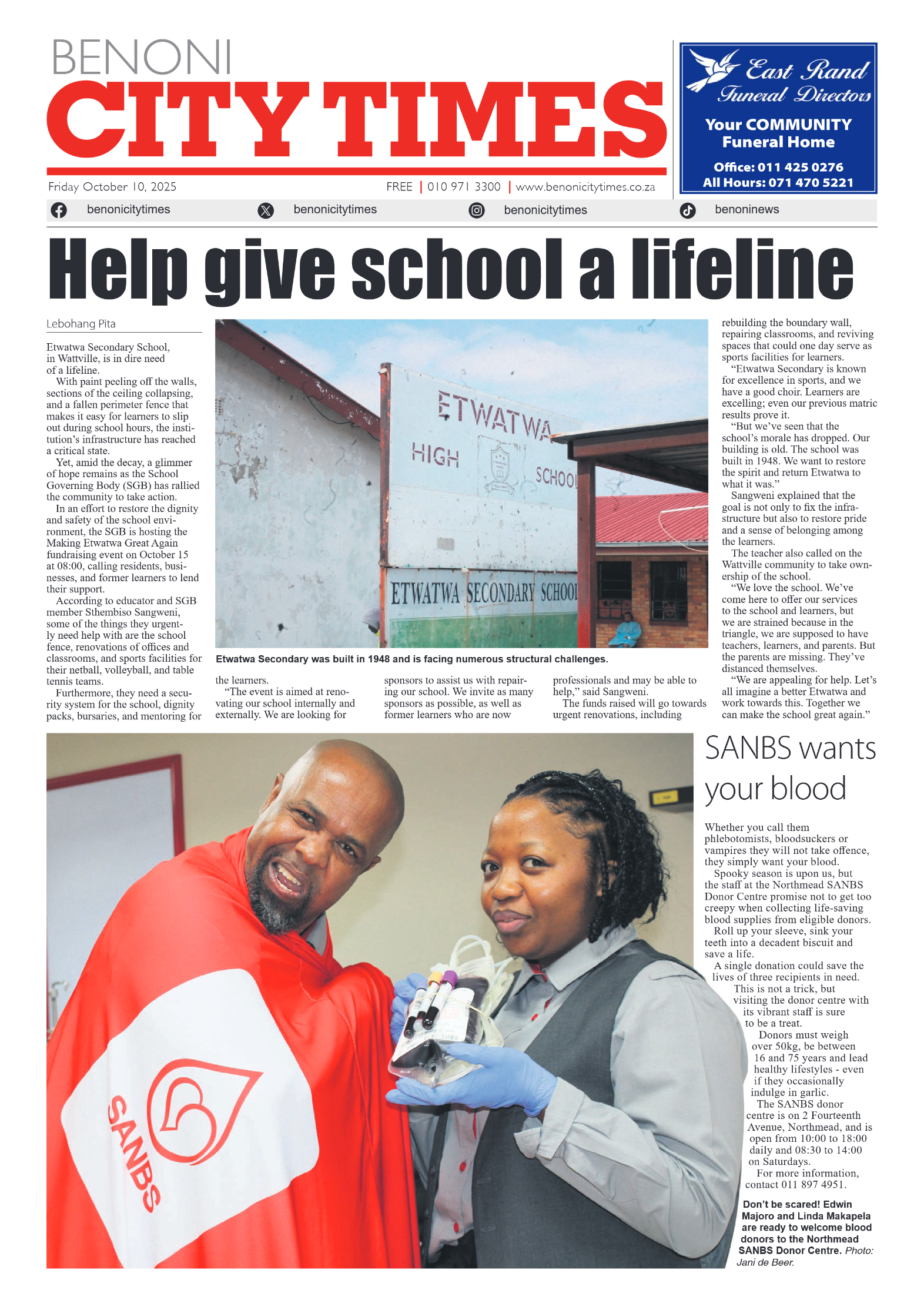 Benoni City Times 10 October 2025 page 3