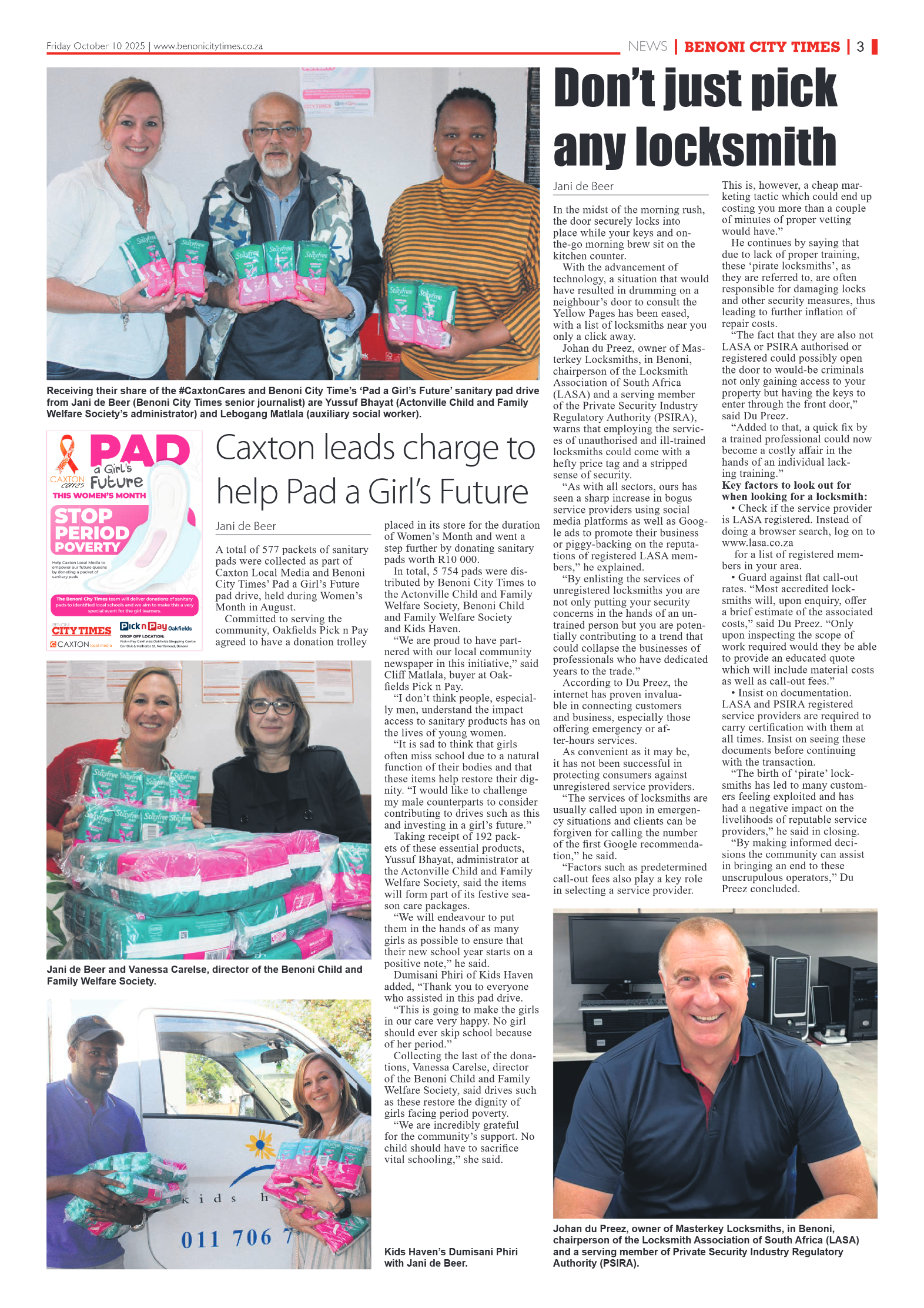 Benoni City Times 10 October 2025 page 5