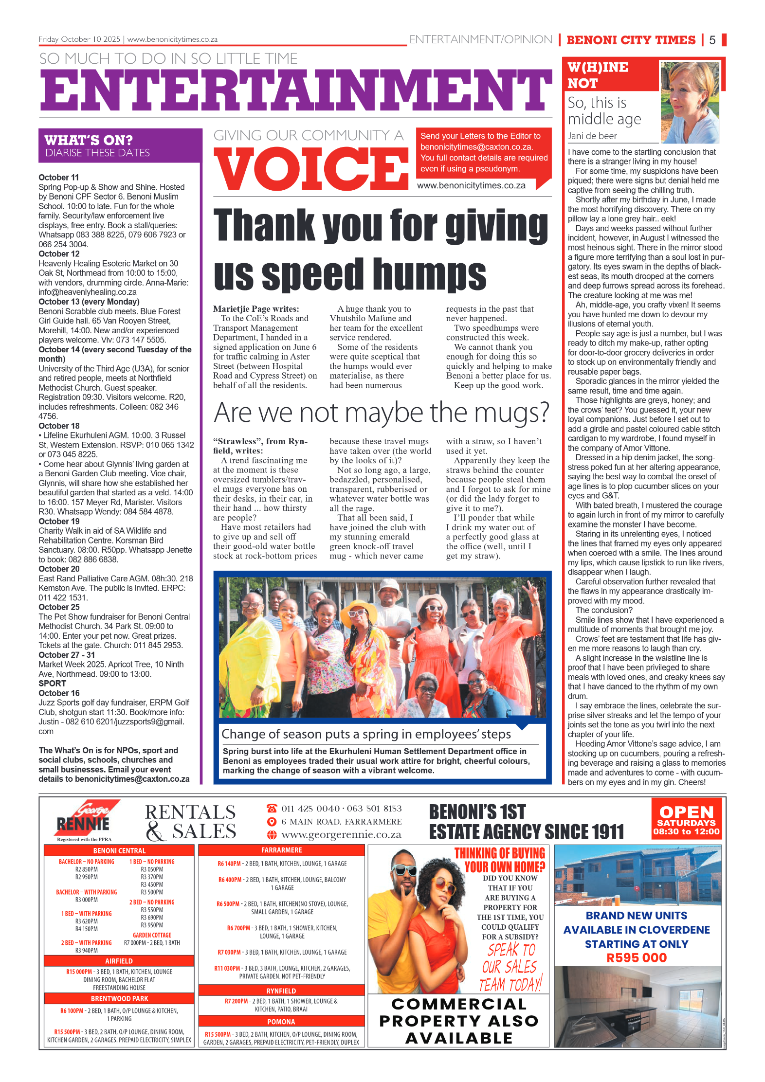 Benoni City Times 10 October 2025 page 7