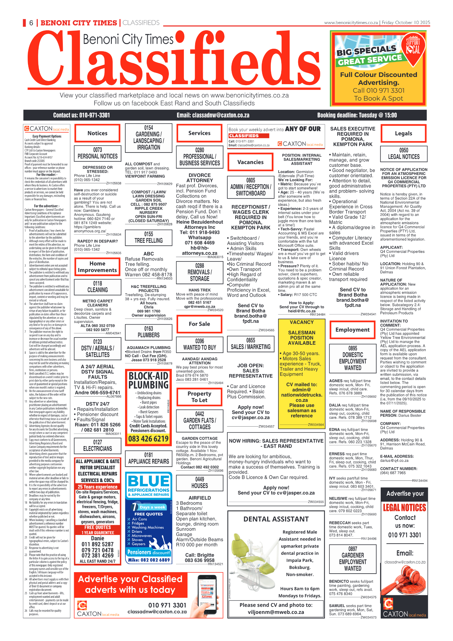 Benoni City Times 10 October 2025 page 8