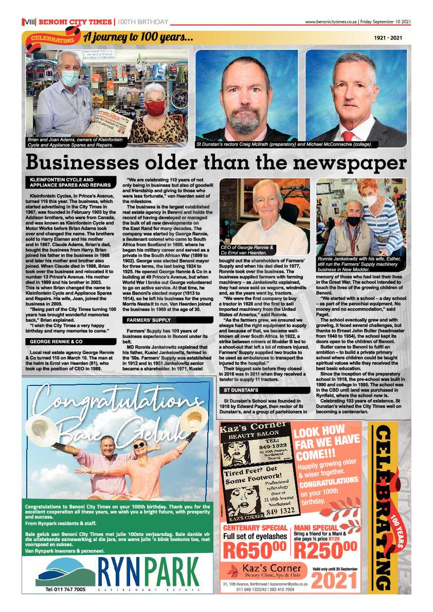 Benoni City Times 10 September 2021 page 14