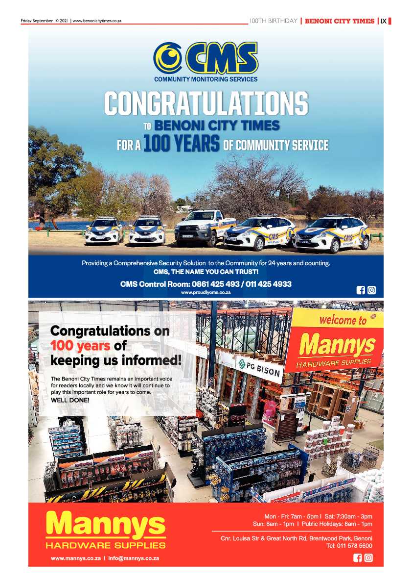Benoni City Times 10 September 2021 page 15