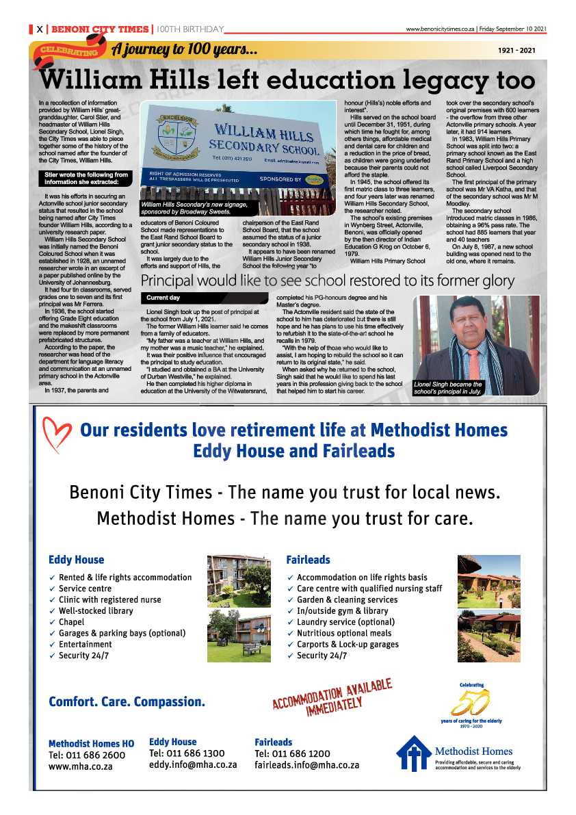 Benoni City Times 10 September 2021 page 16