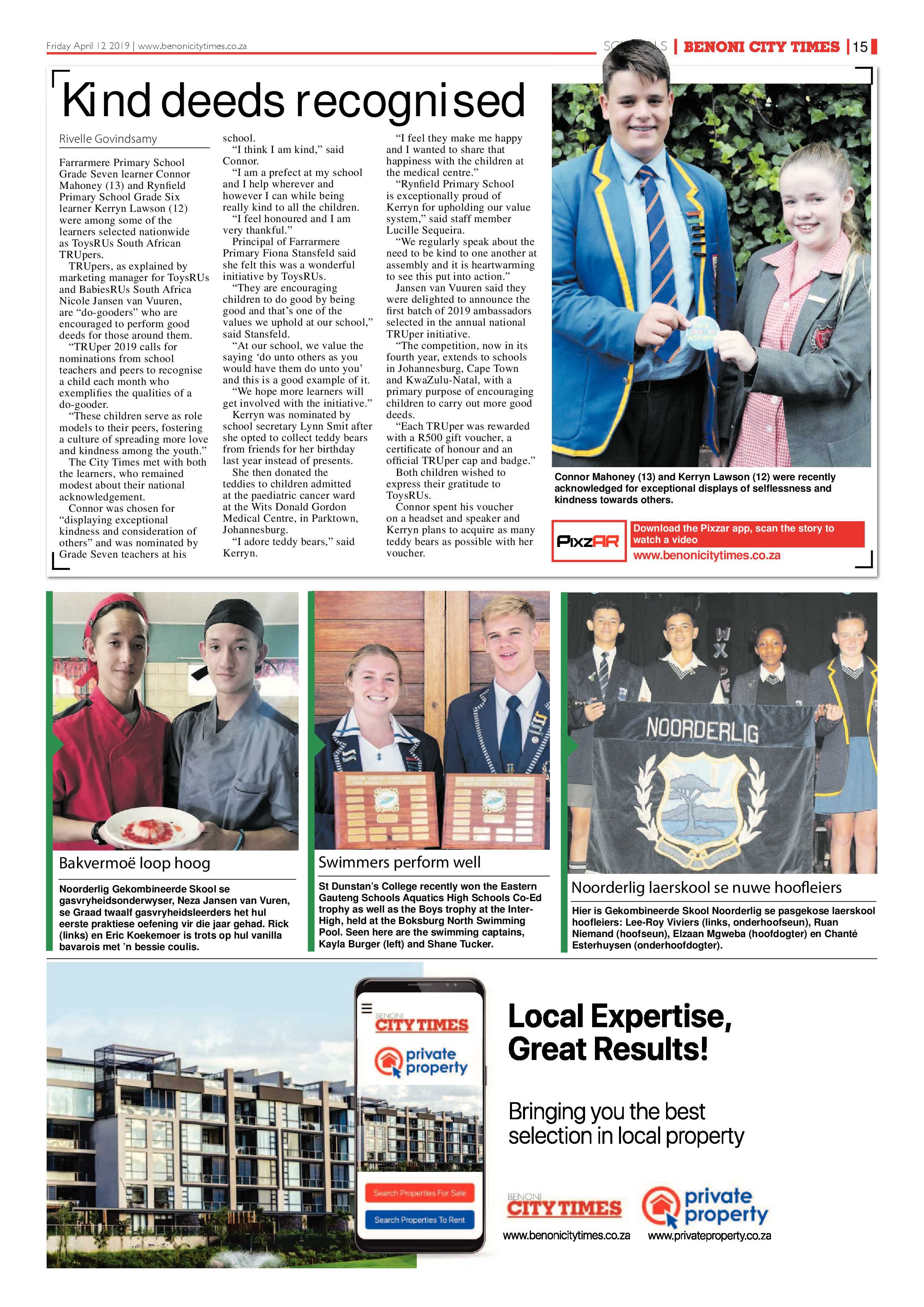 Benoni City Times 11 April 2019 page 15