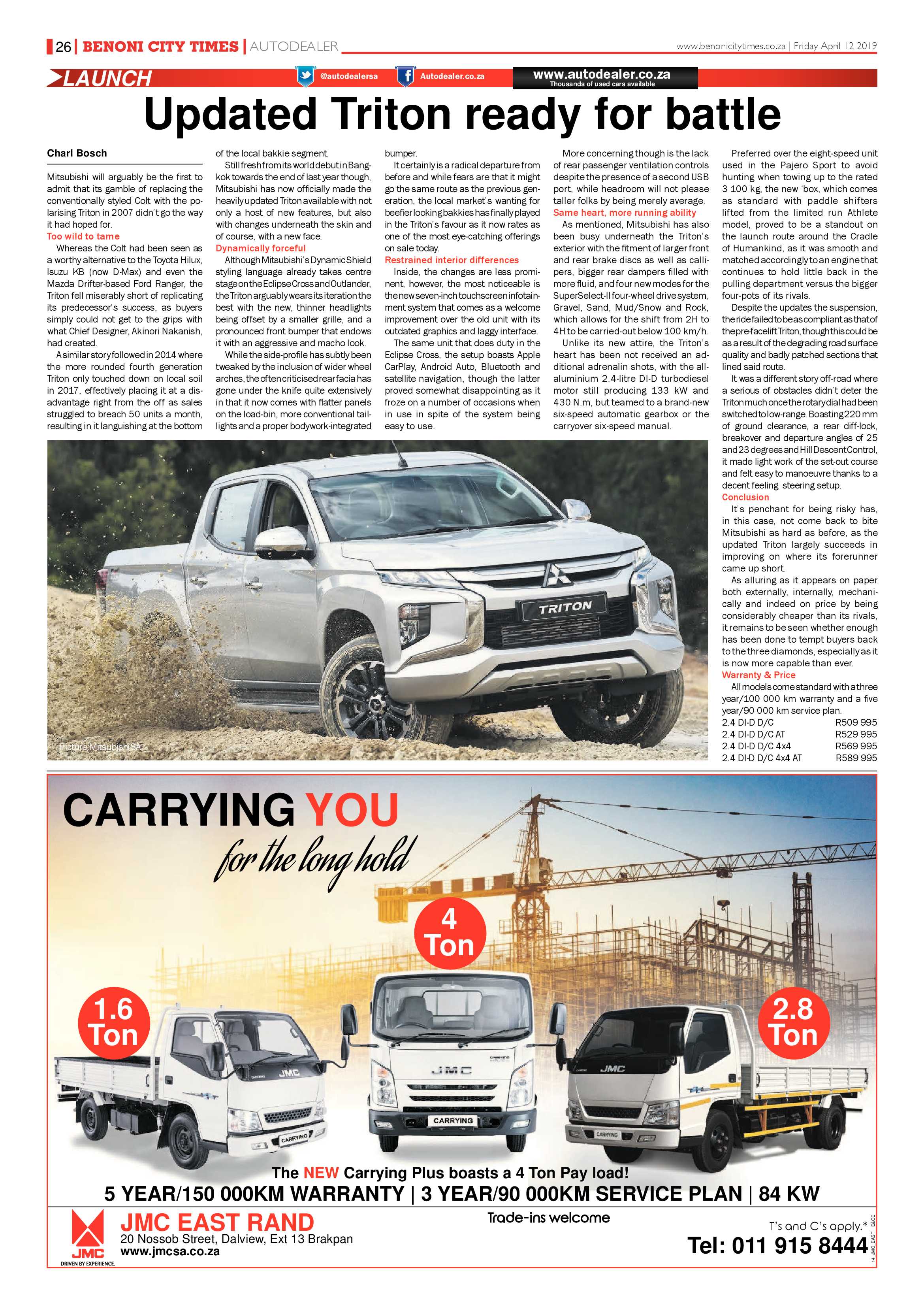 Benoni City Times 11 April 2019 page 26