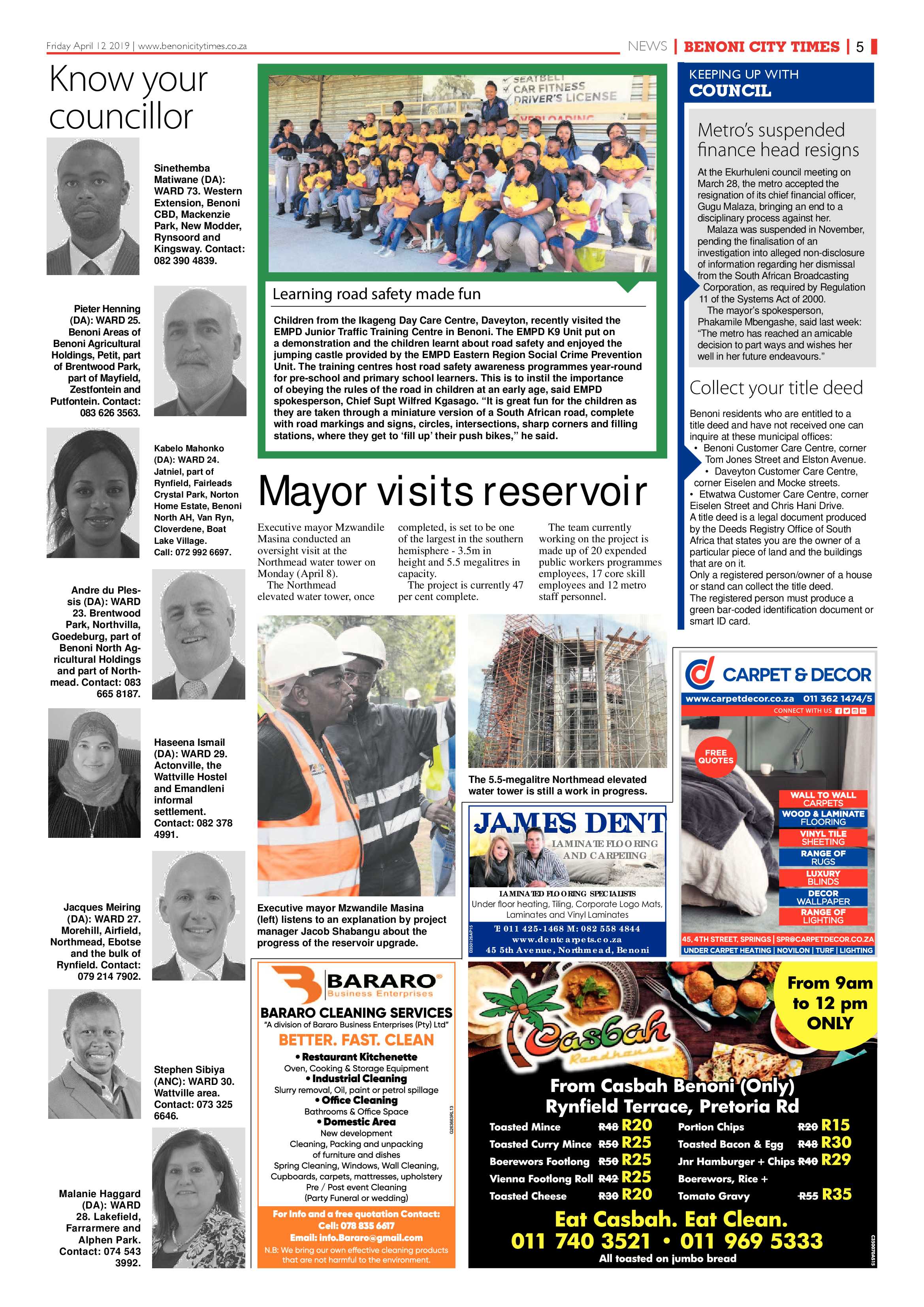Benoni City Times 11 April 2019 page 5