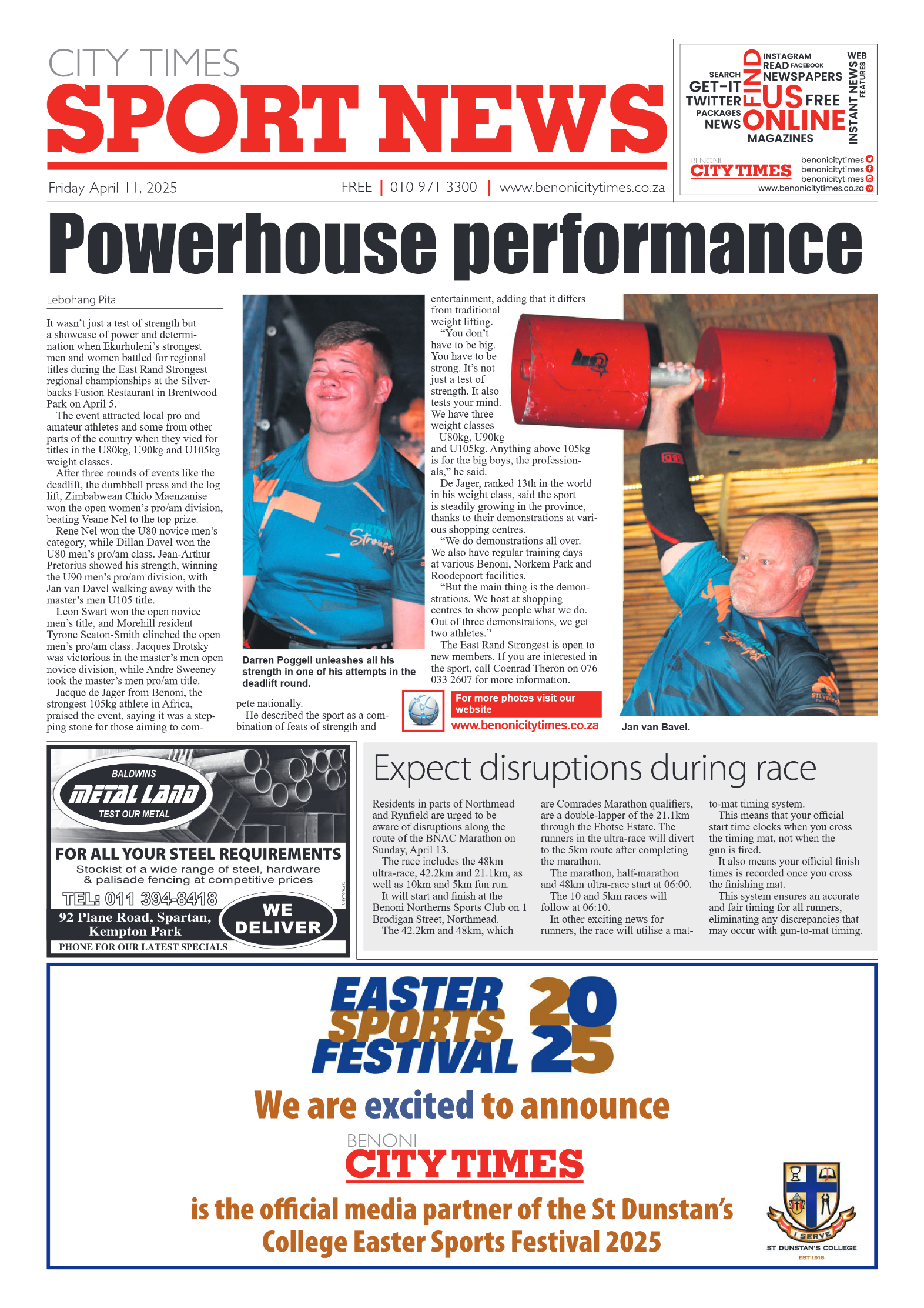 Benoni City Times 11 April 2025 page 10