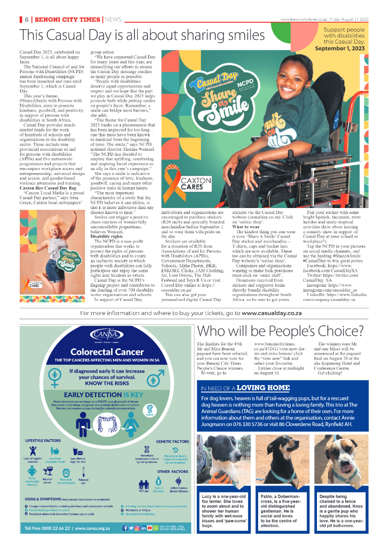 Benoni City Times 11 August 2023 page 6