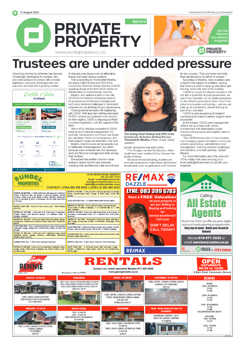 Benoni City Times 11 August 2023 page 8
