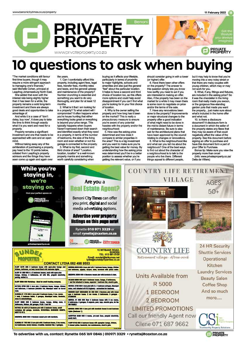 Benoni City Times 11 February 2022 page 11