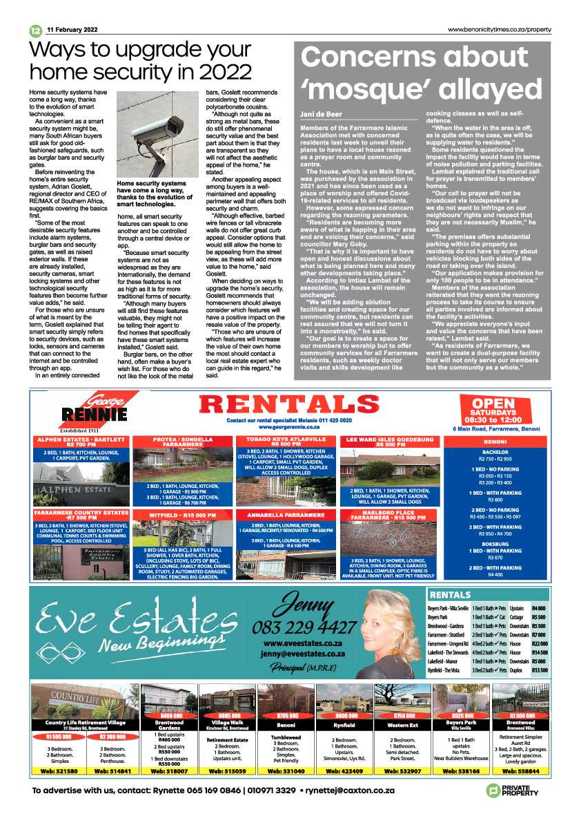 Benoni City Times 11 February 2022 page 12
