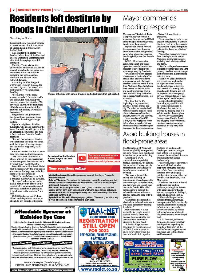Benoni City Times 11 February 2022 page 2