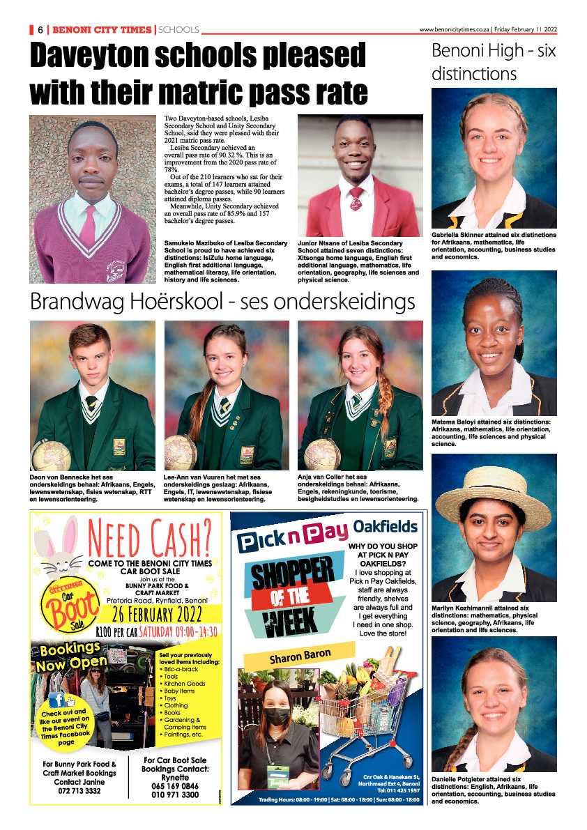 Benoni City Times 11 February 2022 page 6