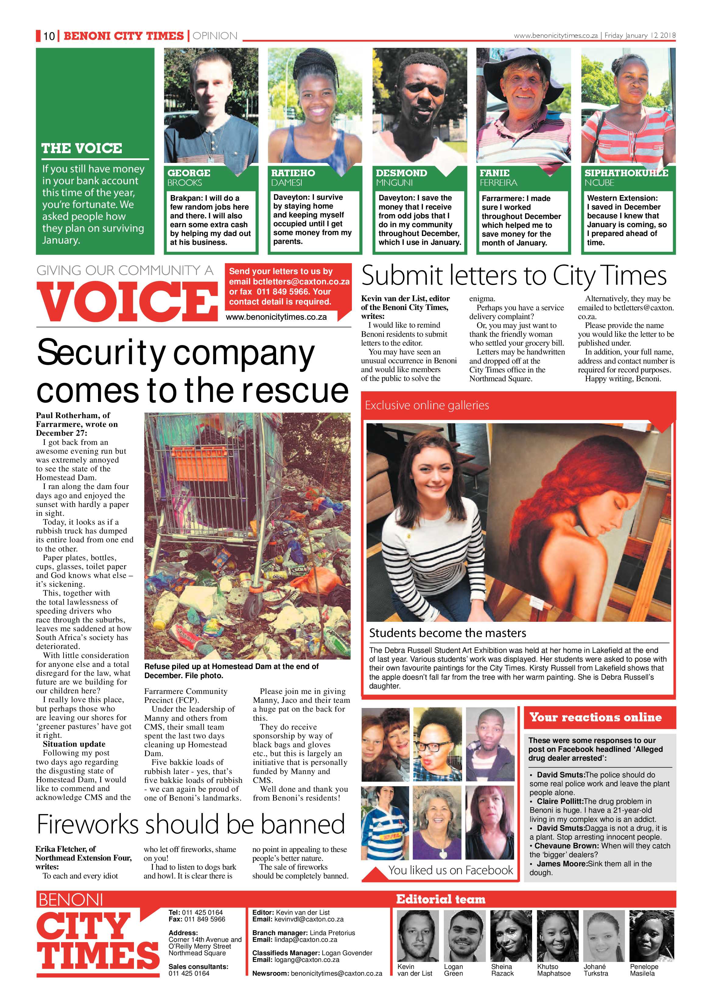 Benoni City Times 11 January 2018 page 10
