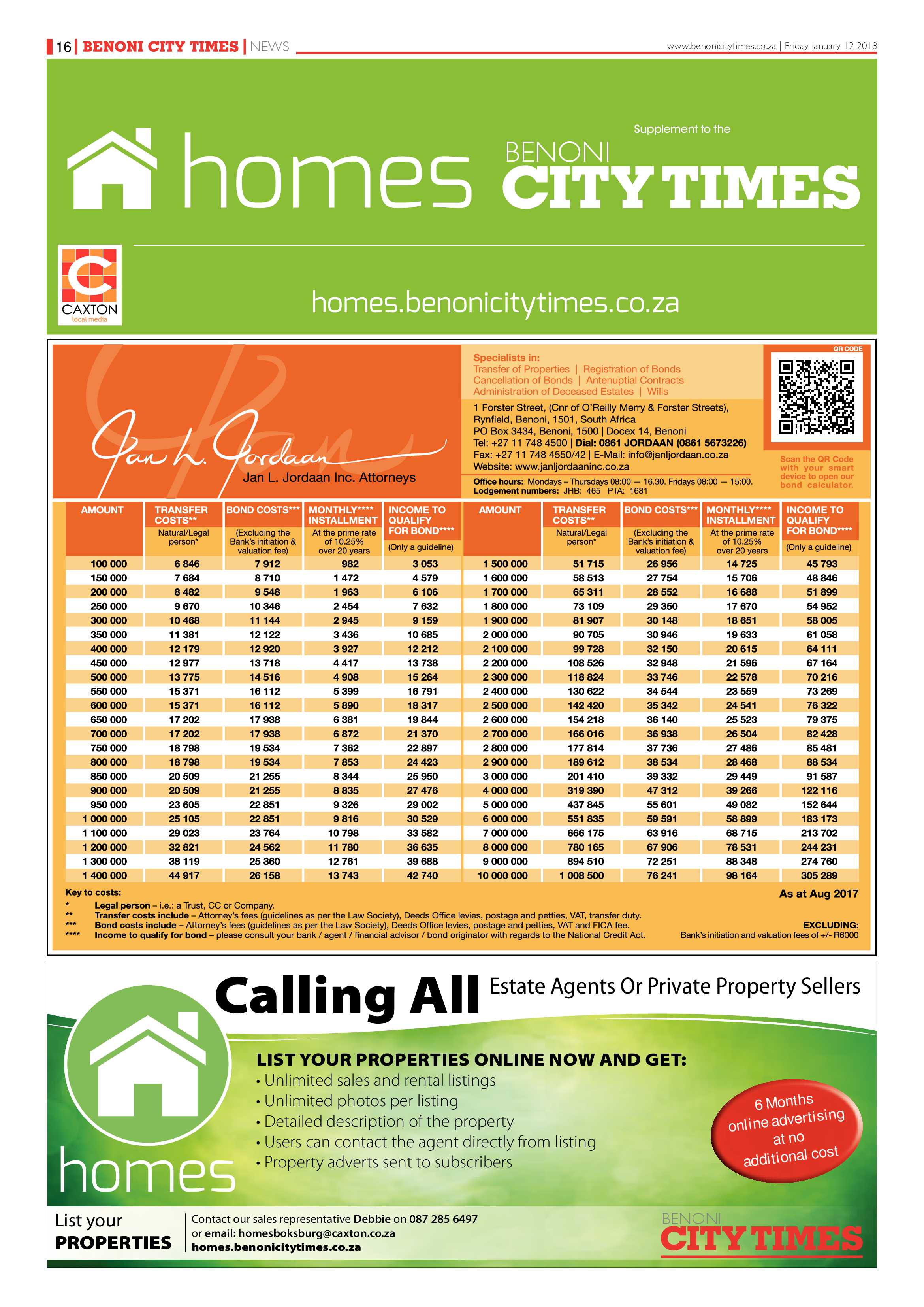 Benoni City Times 11 January 2018 page 16