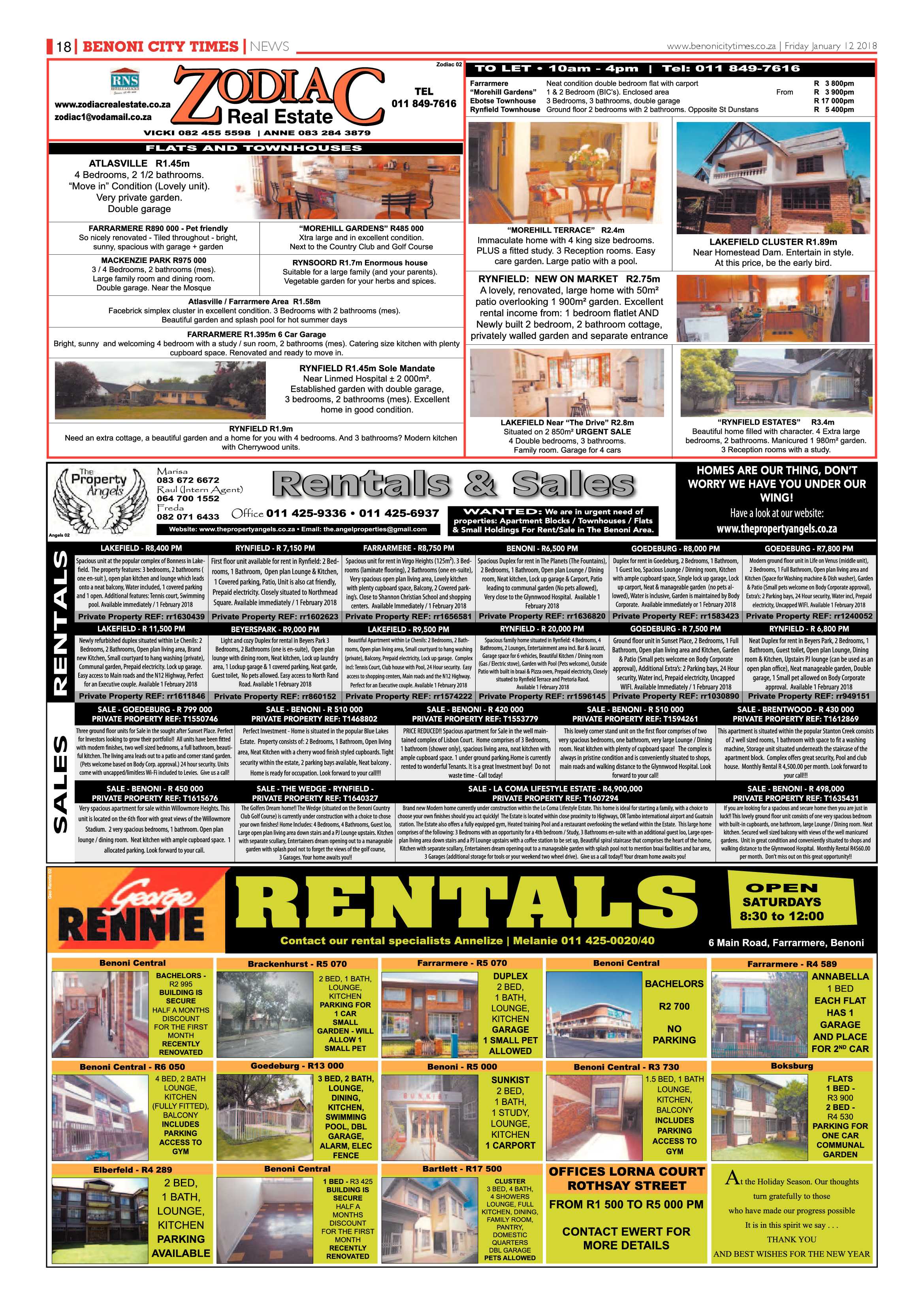 Benoni City Times 11 January 2018 page 18