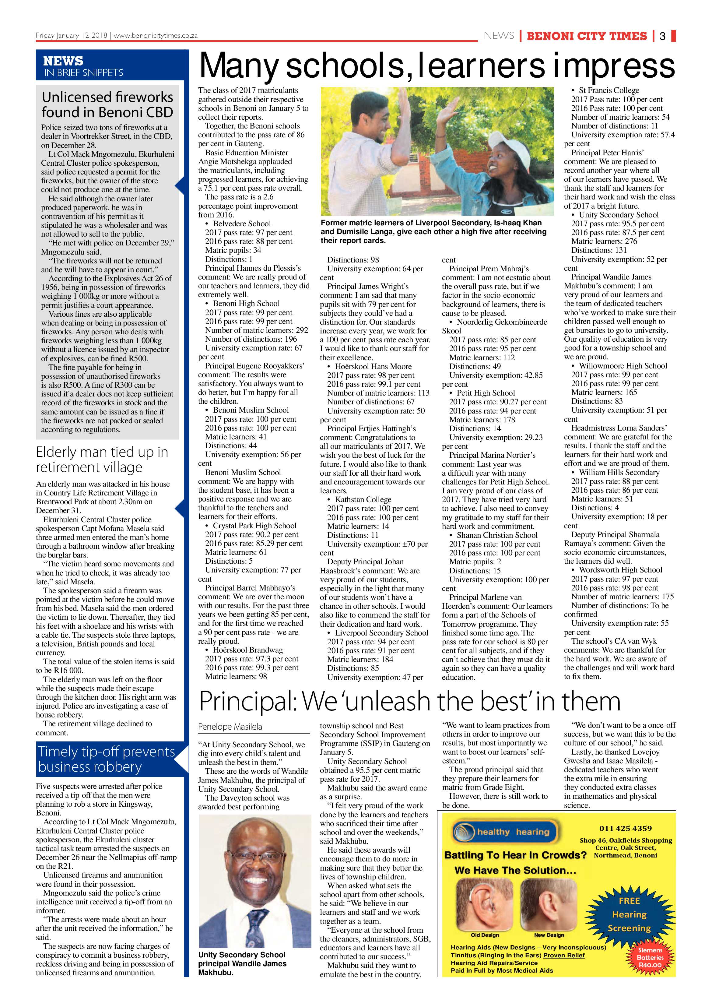 Benoni City Times 11 January 2018 page 3