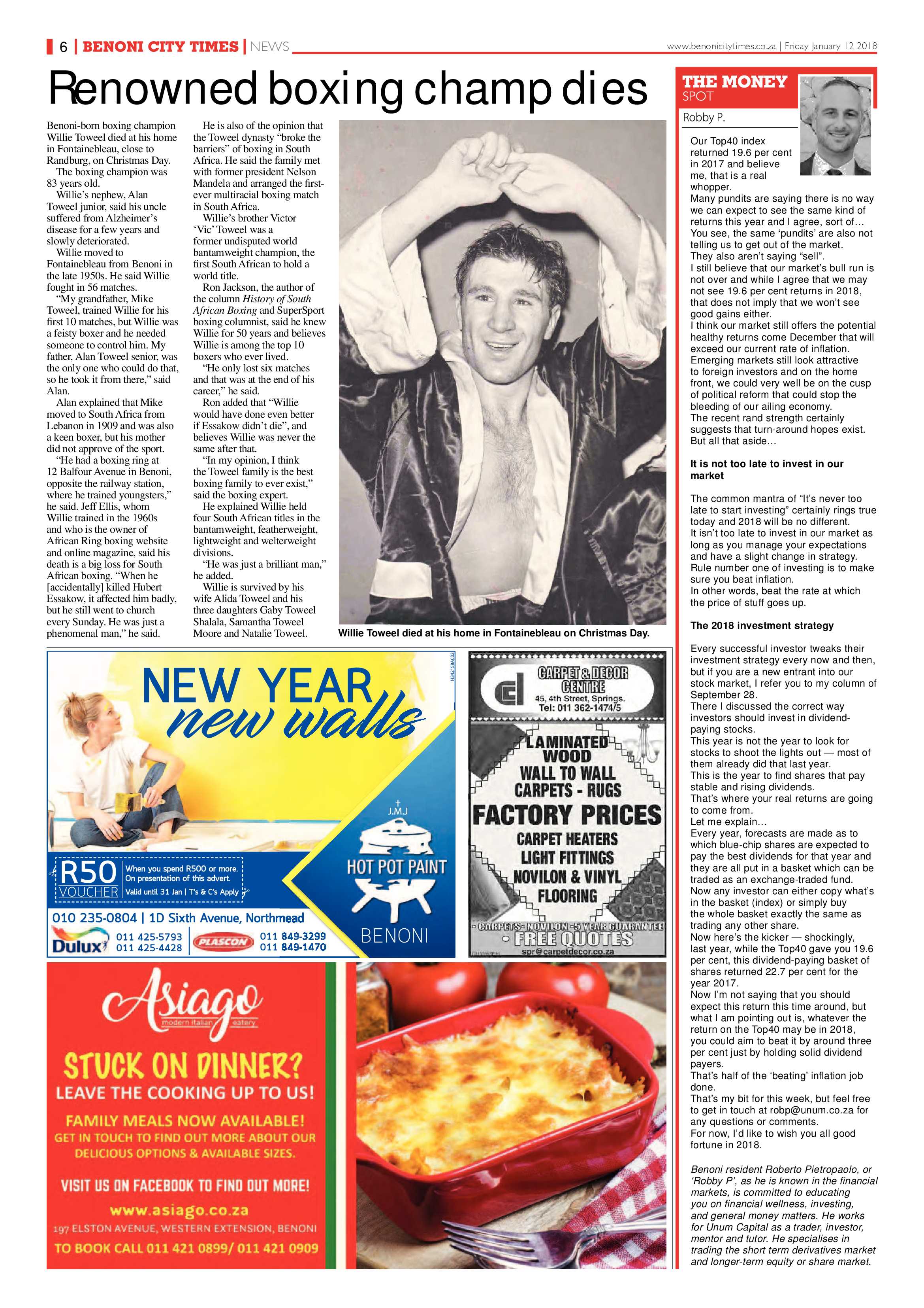 Benoni City Times 11 January 2018 page 6
