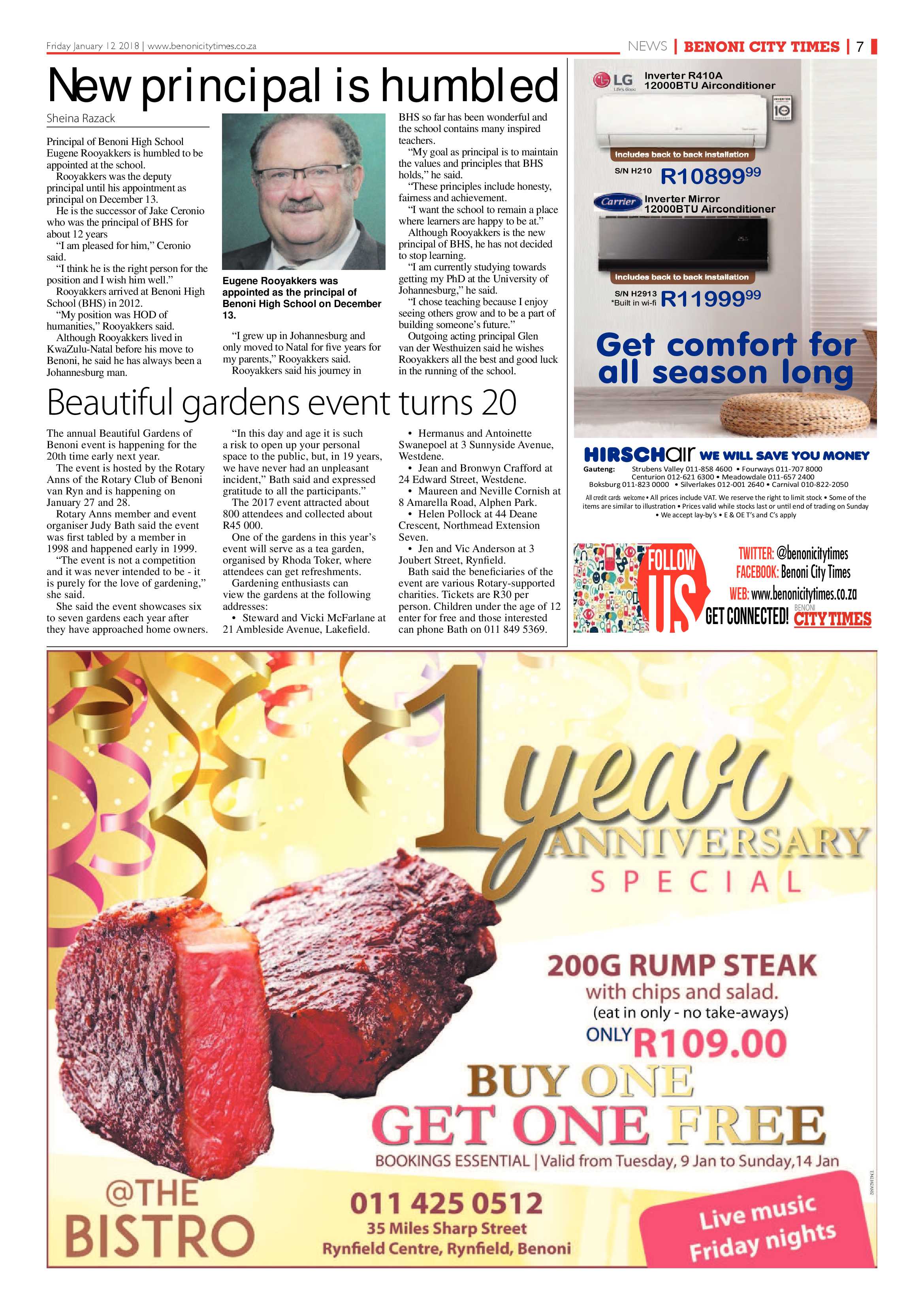 Benoni City Times 11 January 2018 page 7