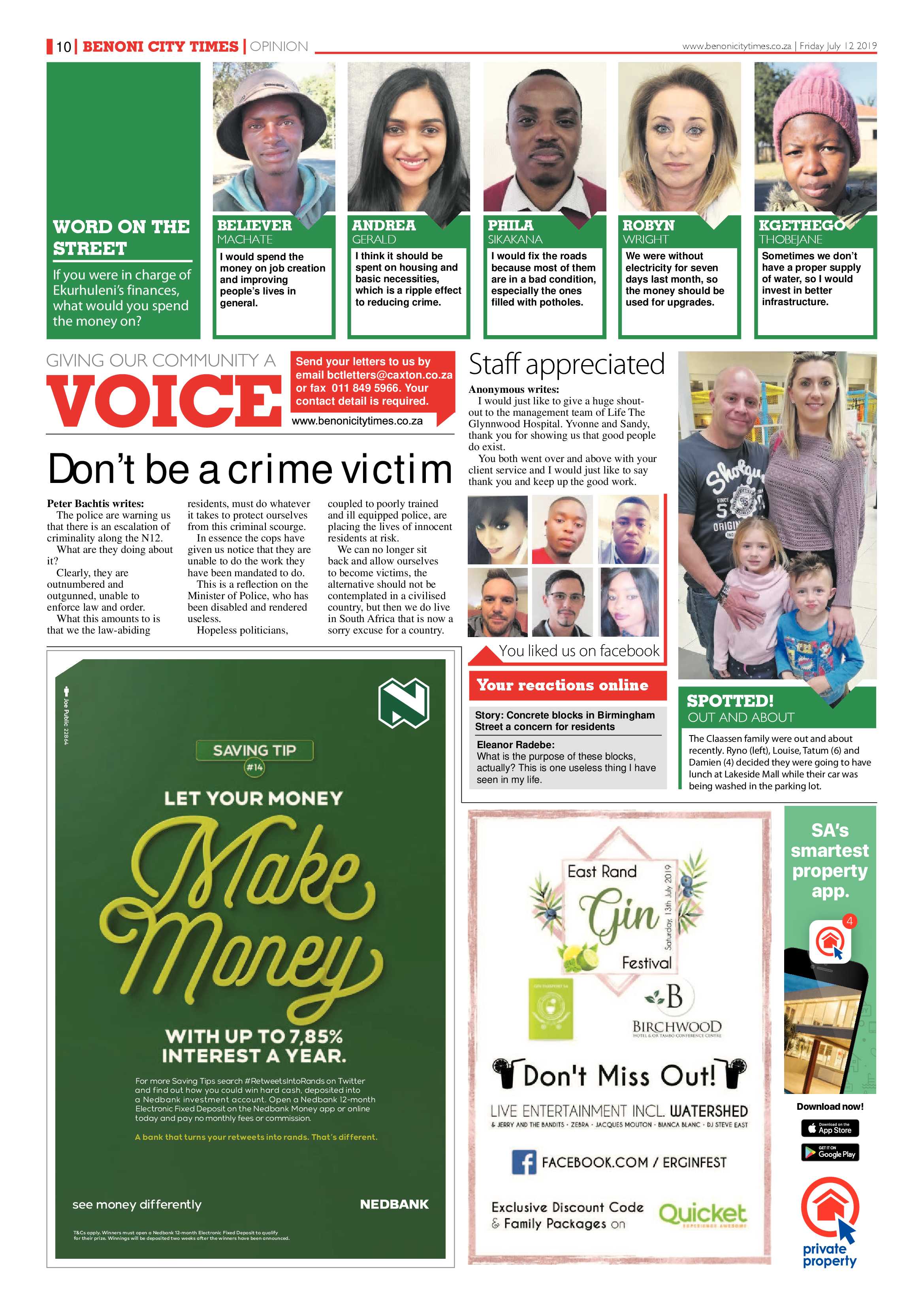 Benoni City Times 11 July 2019 page 10